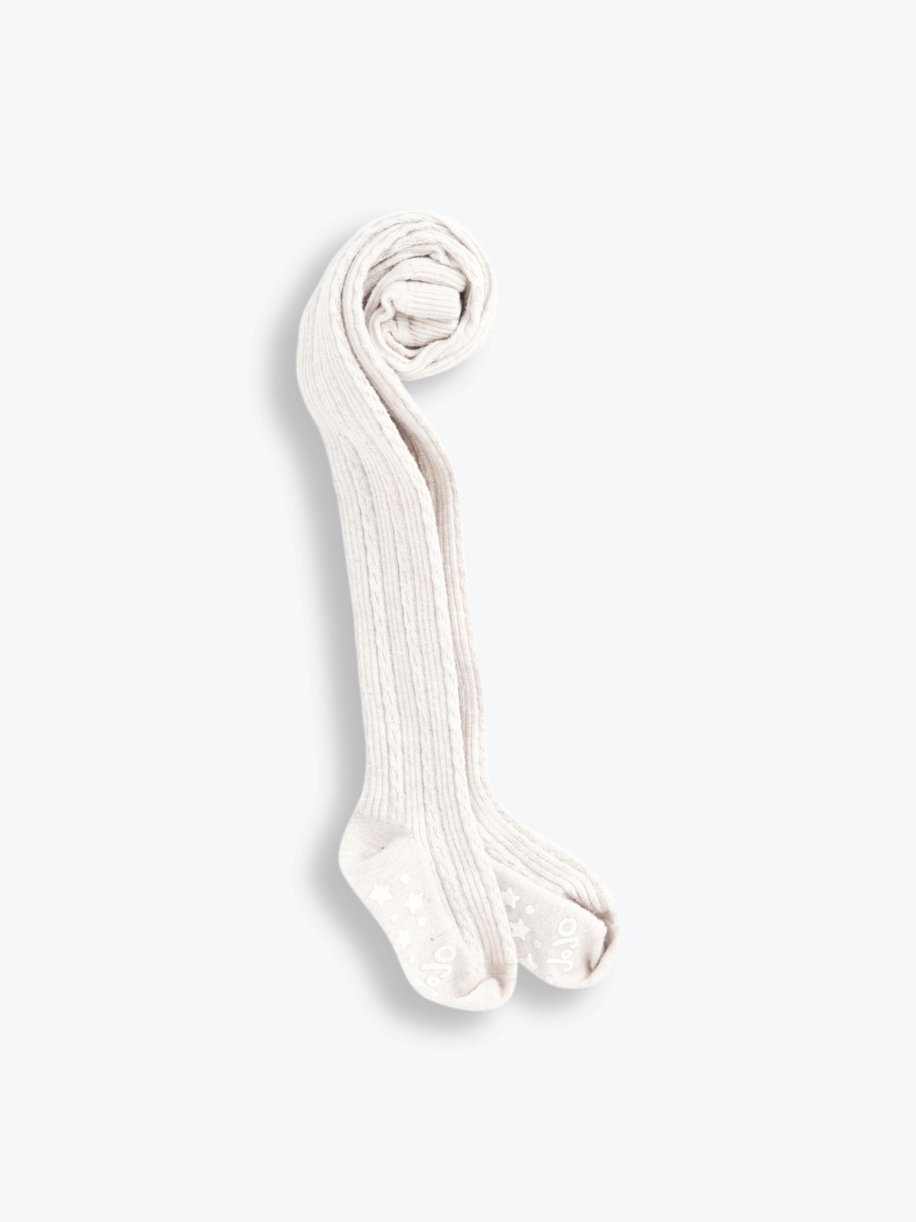 Cream Cotton Rich Cable Tights - Image 1 of 1