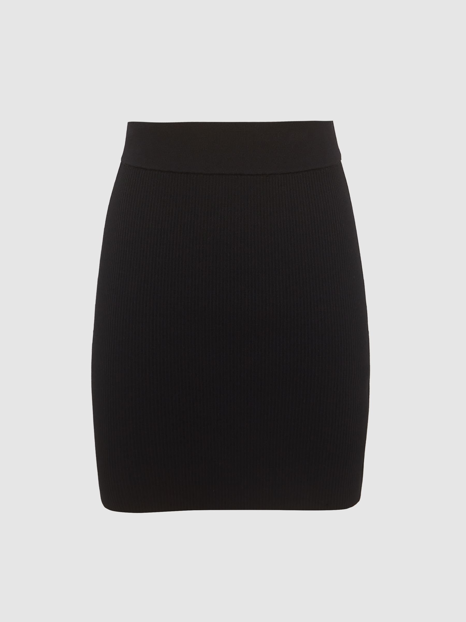 Knitted Co Ord Mini Skirt in Black - Image 2 of 5