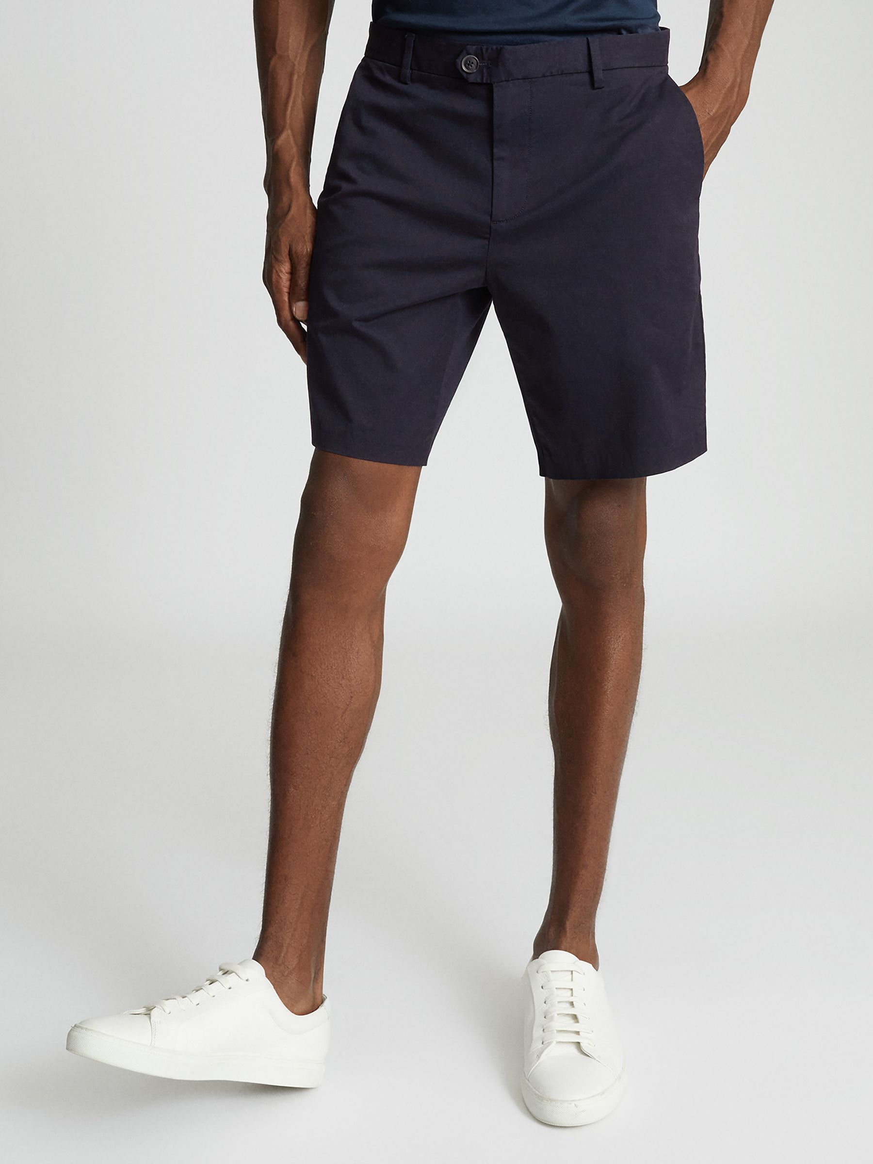 Casual Chino Shorts in Navy - Image 3 of 5
