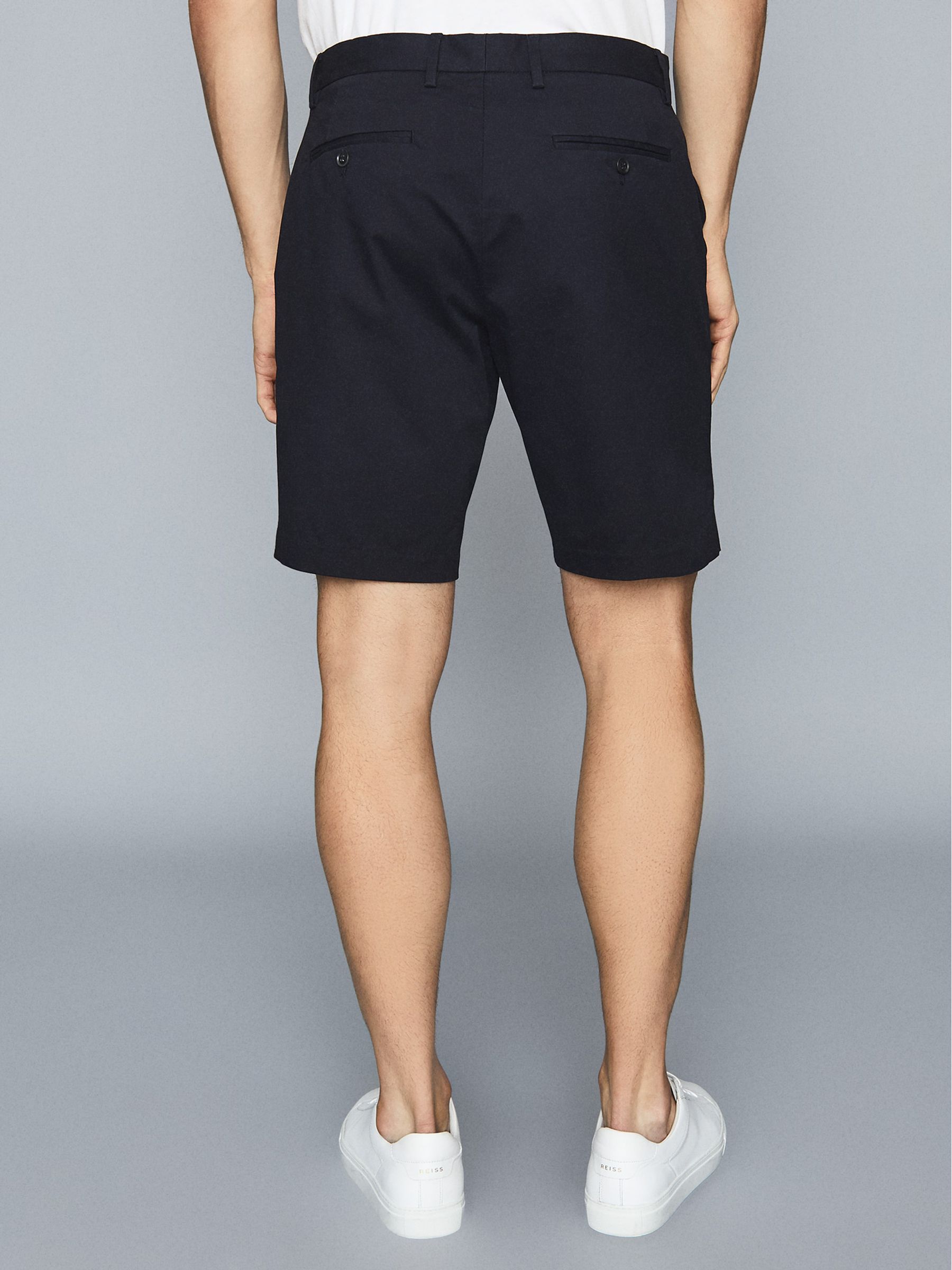 Casual Chino Shorts in Navy - Image 5 of 5