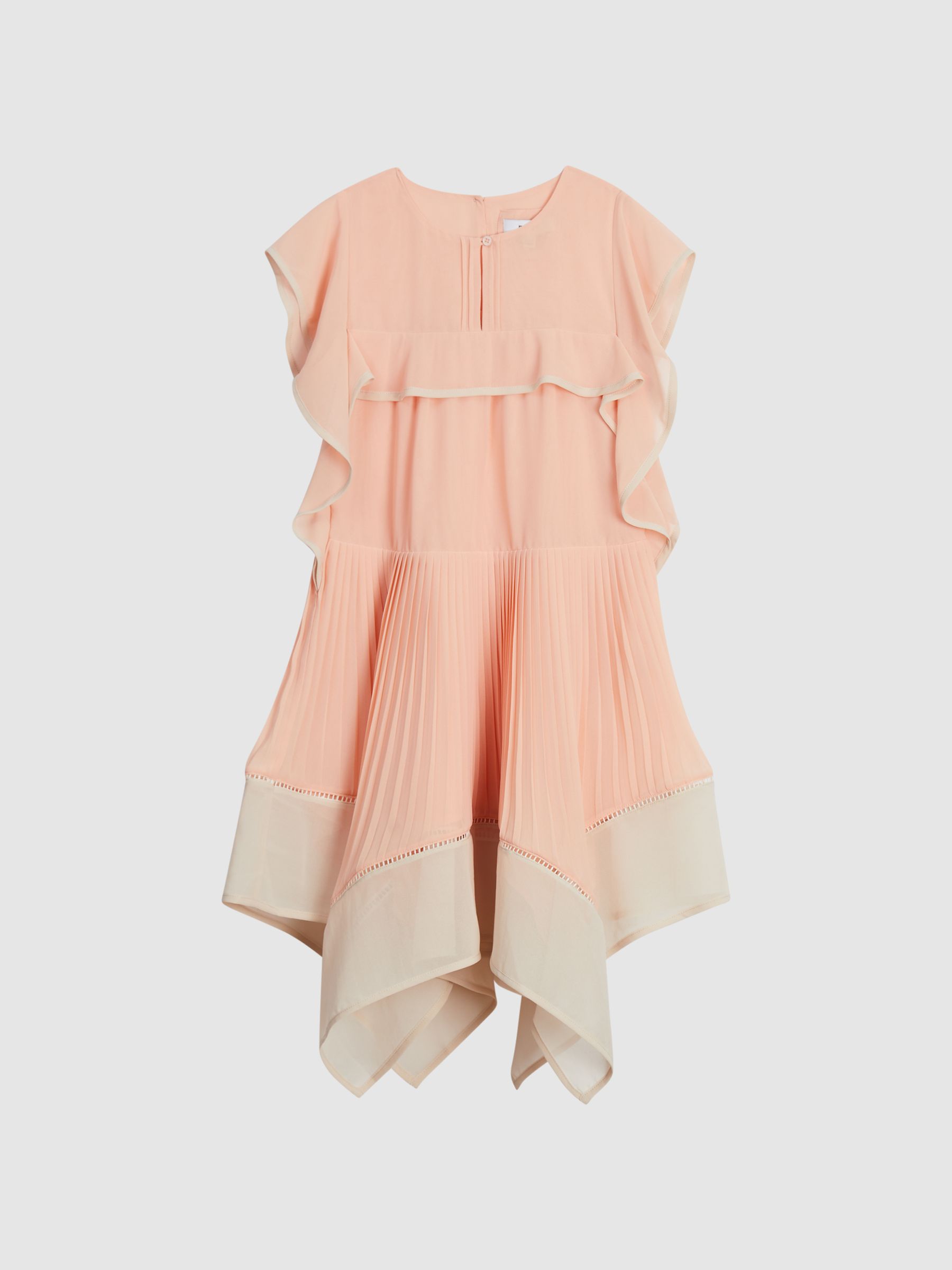 Dip Hem Dress in Orange - Image 2 of 6