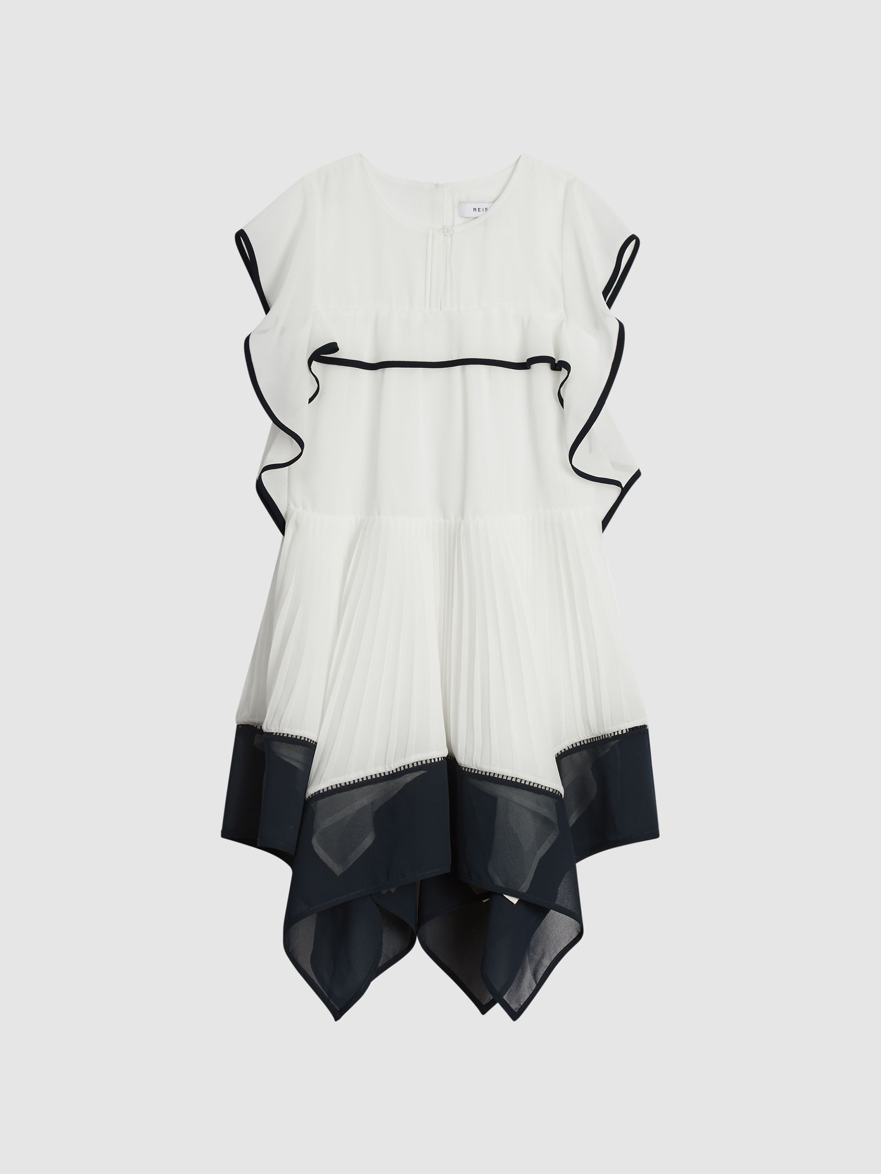 Dip Hem Dress in Ivory - Image 2 of 6