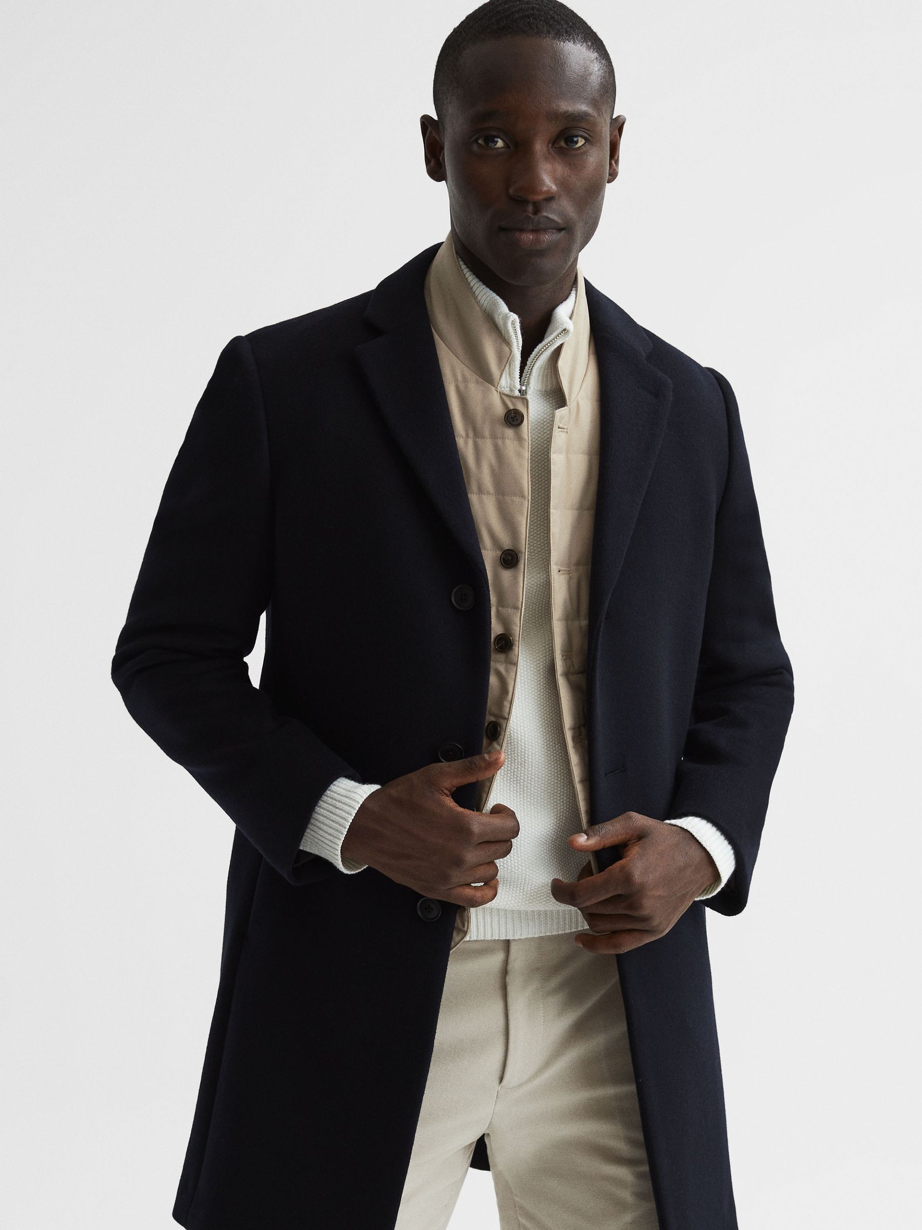 Quilted Gilet in Stone - Image 6 of 7