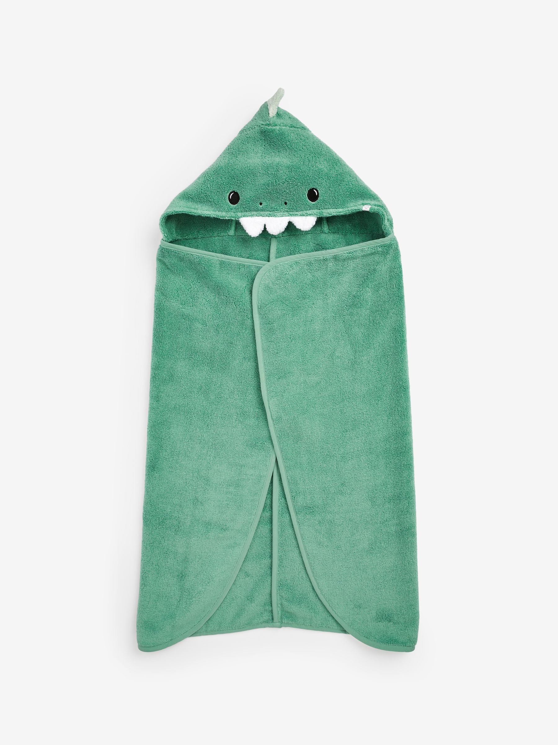 MORI Green Dino Supersoft Hooded Towel - Image 4 of 6
