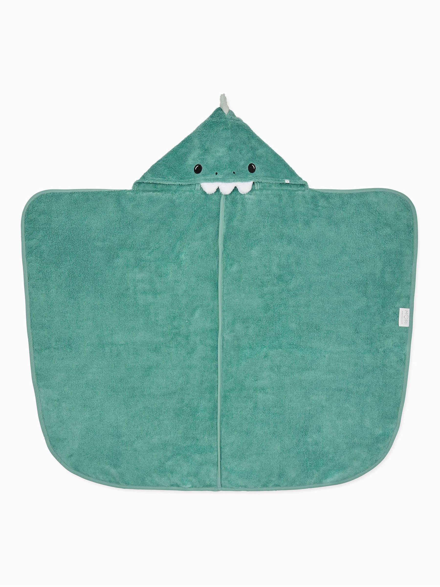 MORI Green Dino Supersoft Hooded Towel - Image 5 of 6