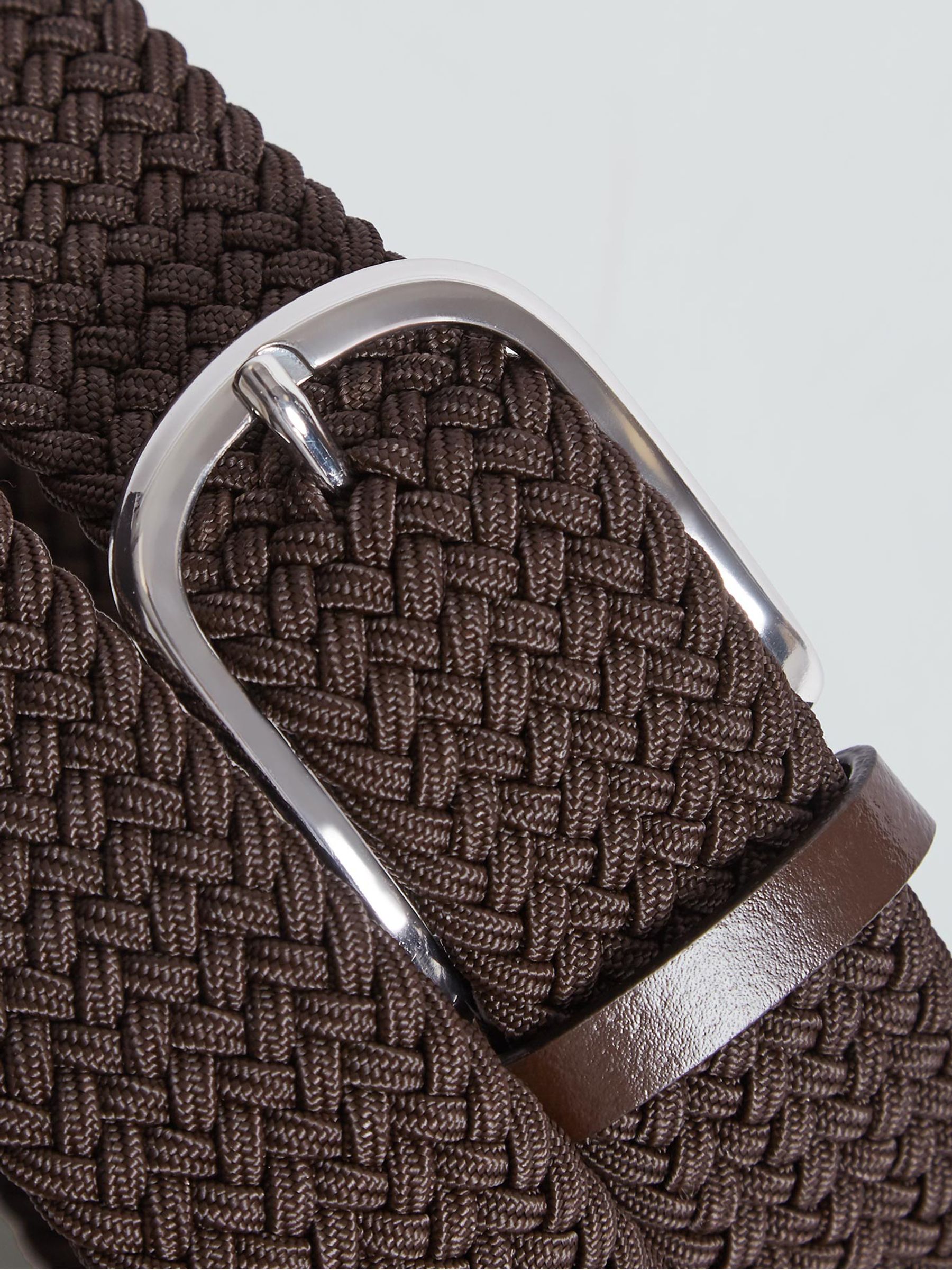 Woven Belt in Mid Brown - Image 4 of 4