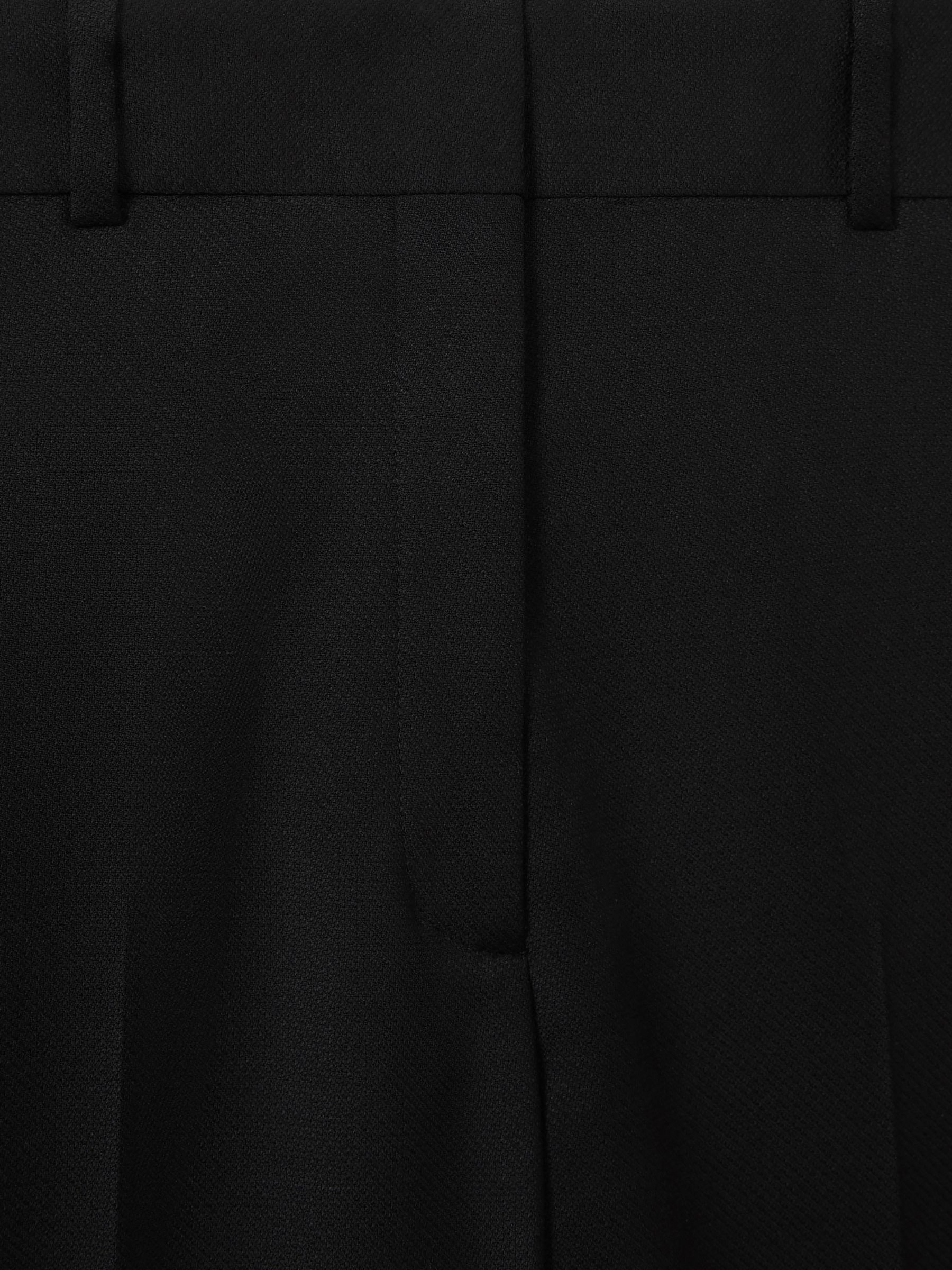Petite Wool Blend Tapered Suit Trousers in Black - Image 6 of 7