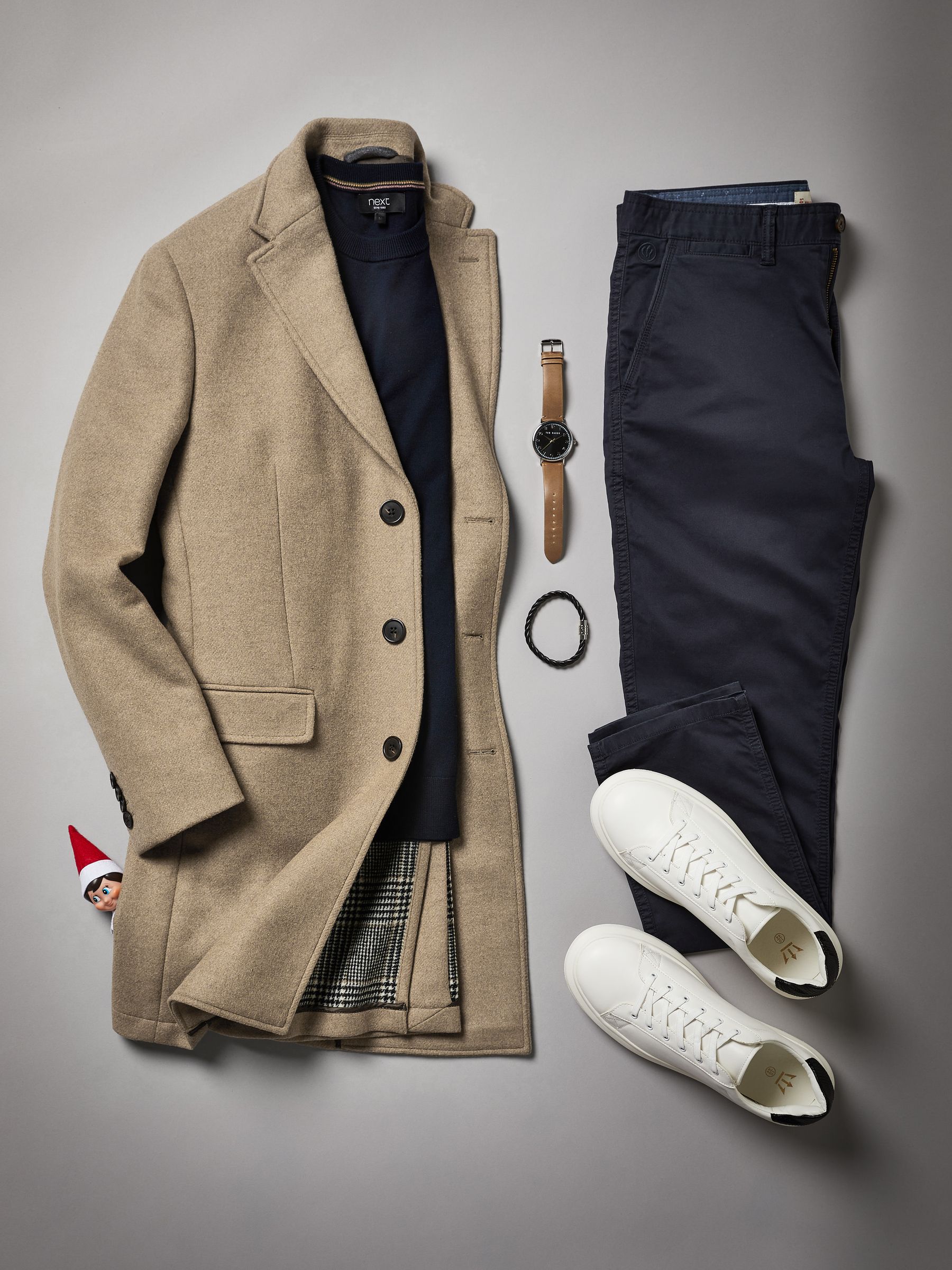 Blue Slim Stretch Chinos - Image 2 of 4