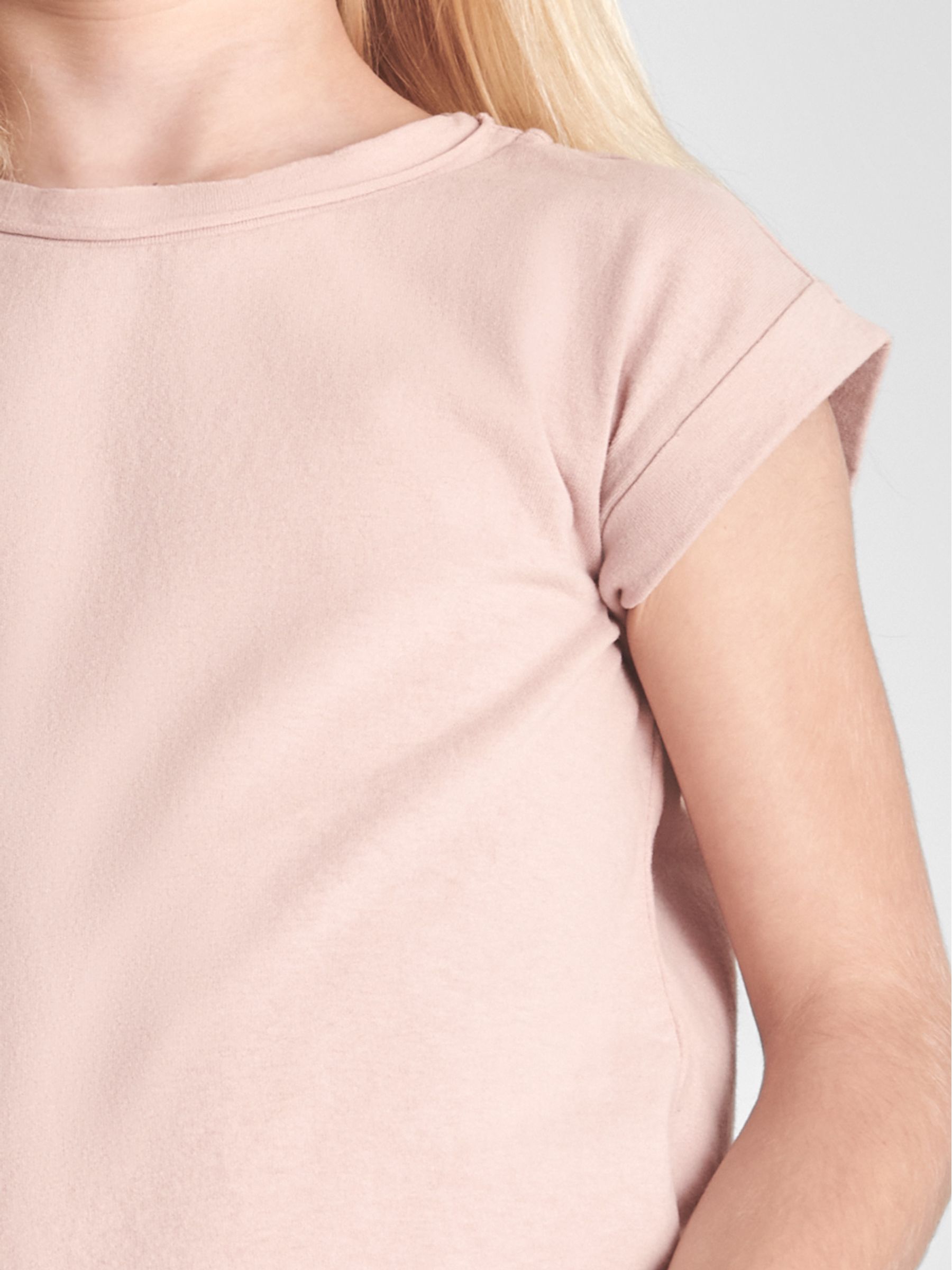 Cotton Jersey T Shirt in Pink - Image 6 of 6