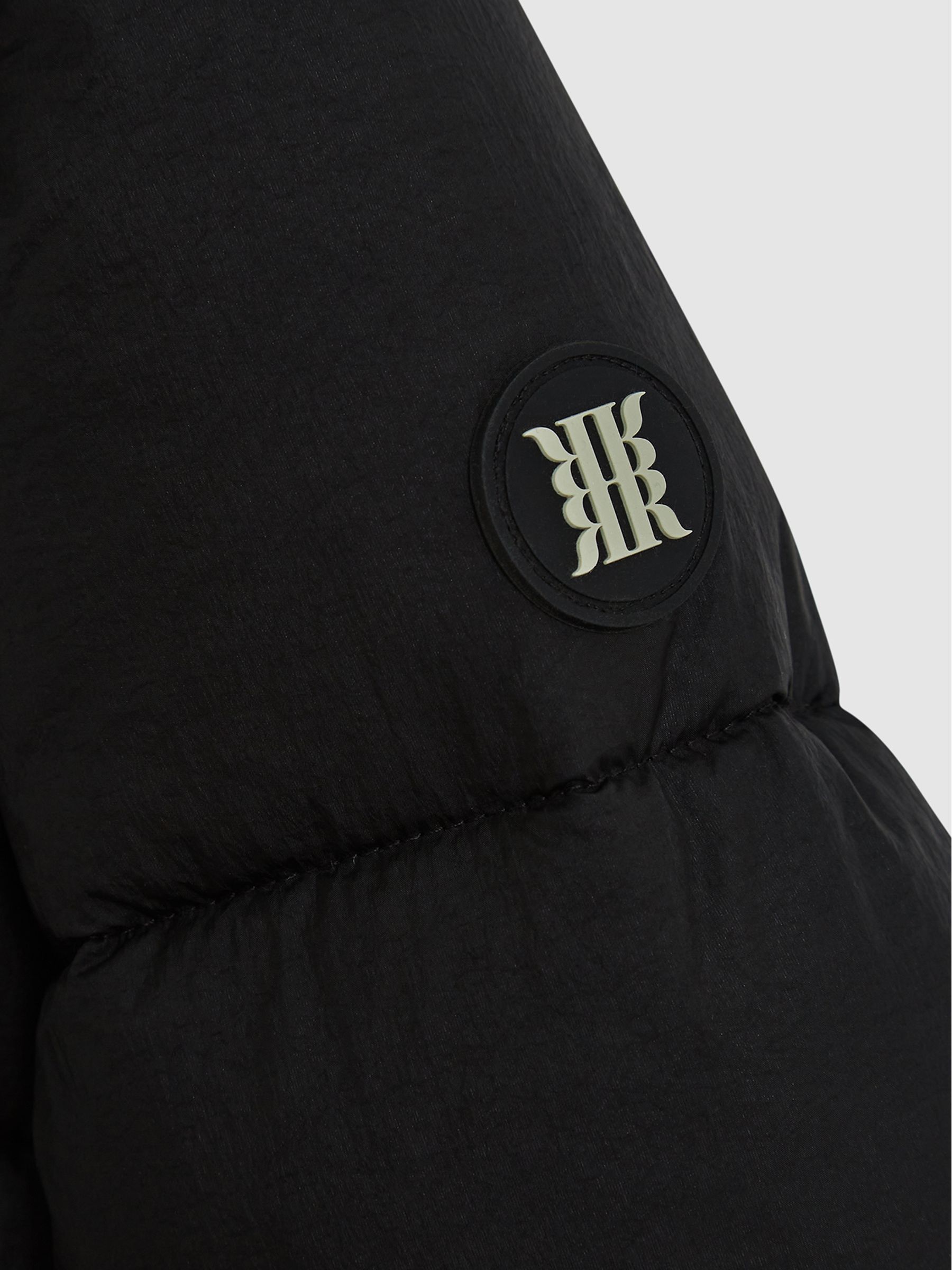 Hooded Puffer Jacket in Black - Image 6 of 6