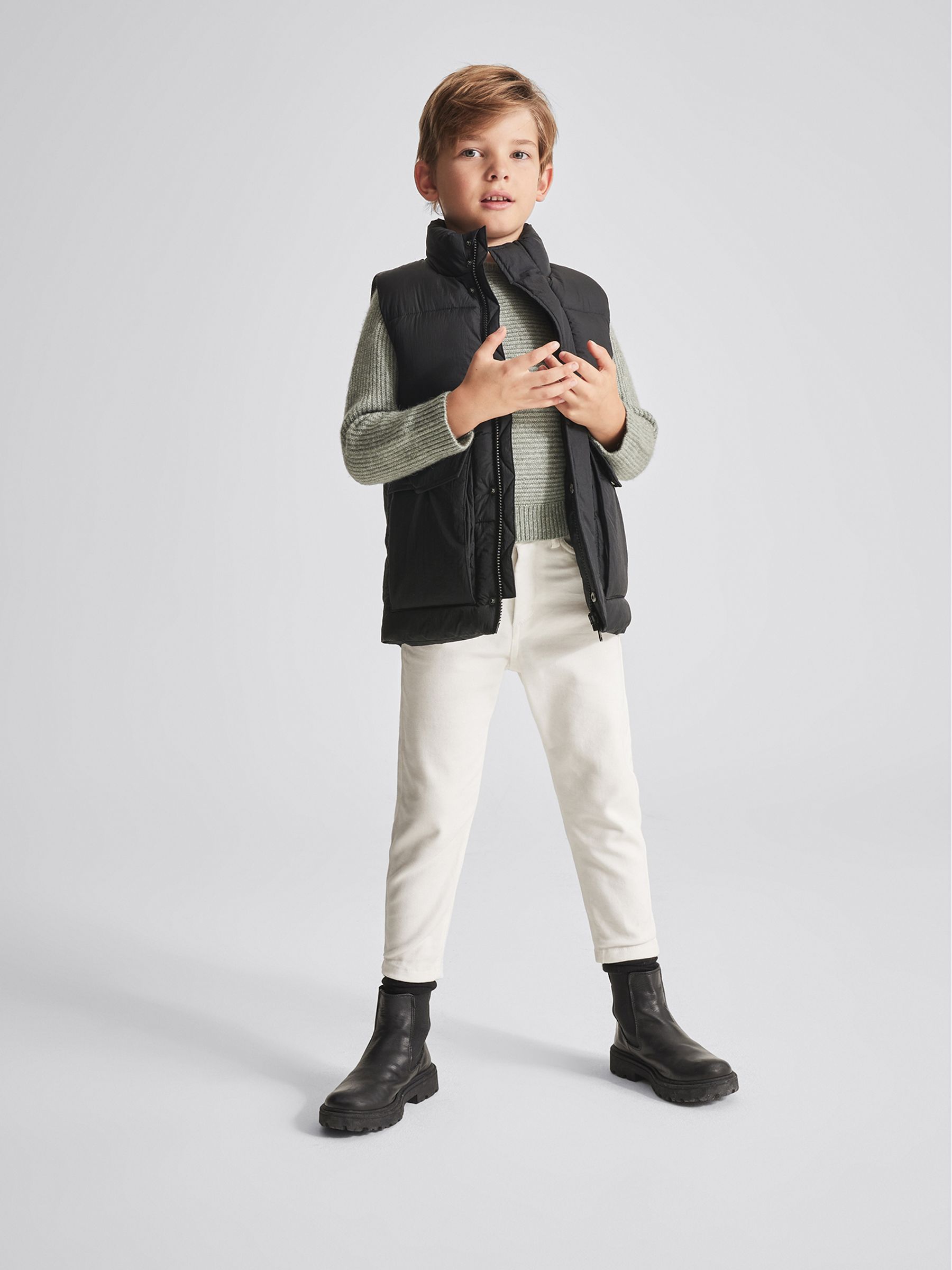 Puffer Gilet in Black - Image 1 of 6