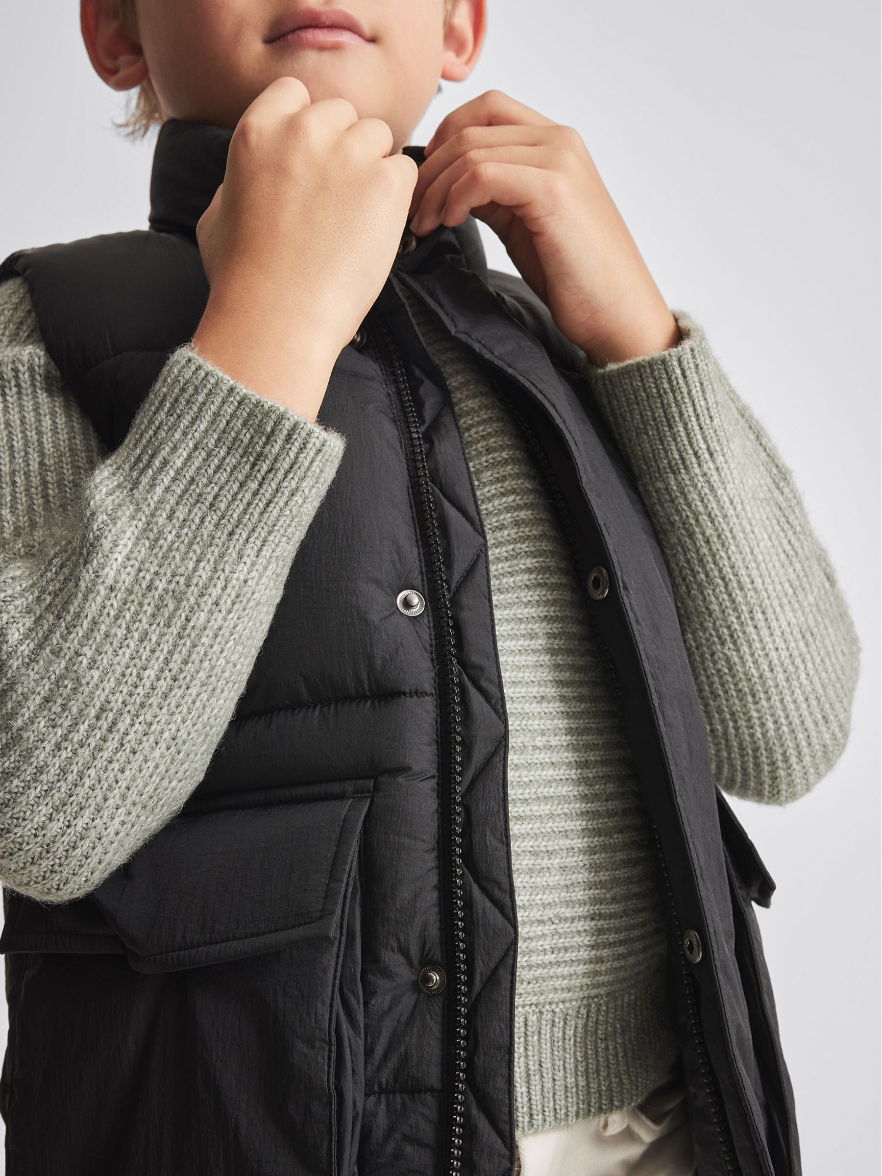 Puffer Gilet in Black - Image 3 of 6