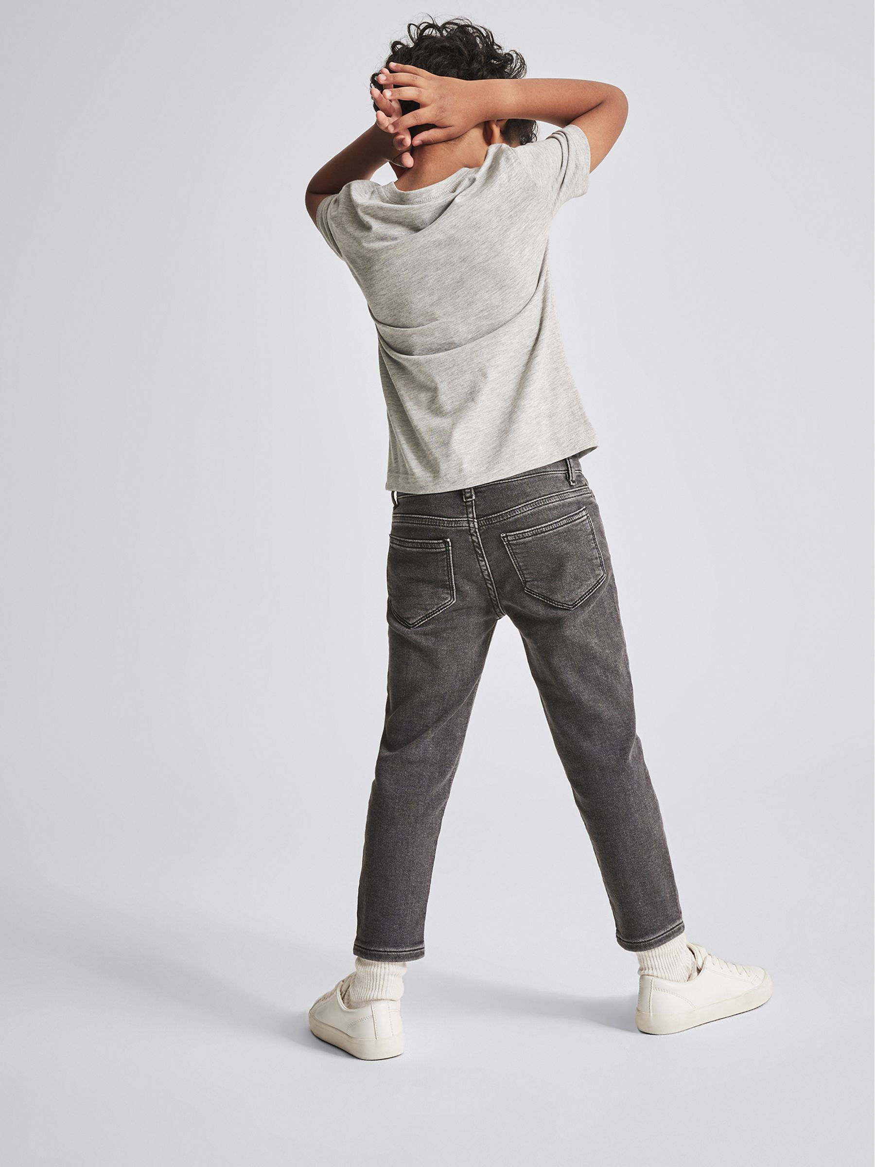 Slim Stretch Cotton Jeans in Black - Image 5 of 6