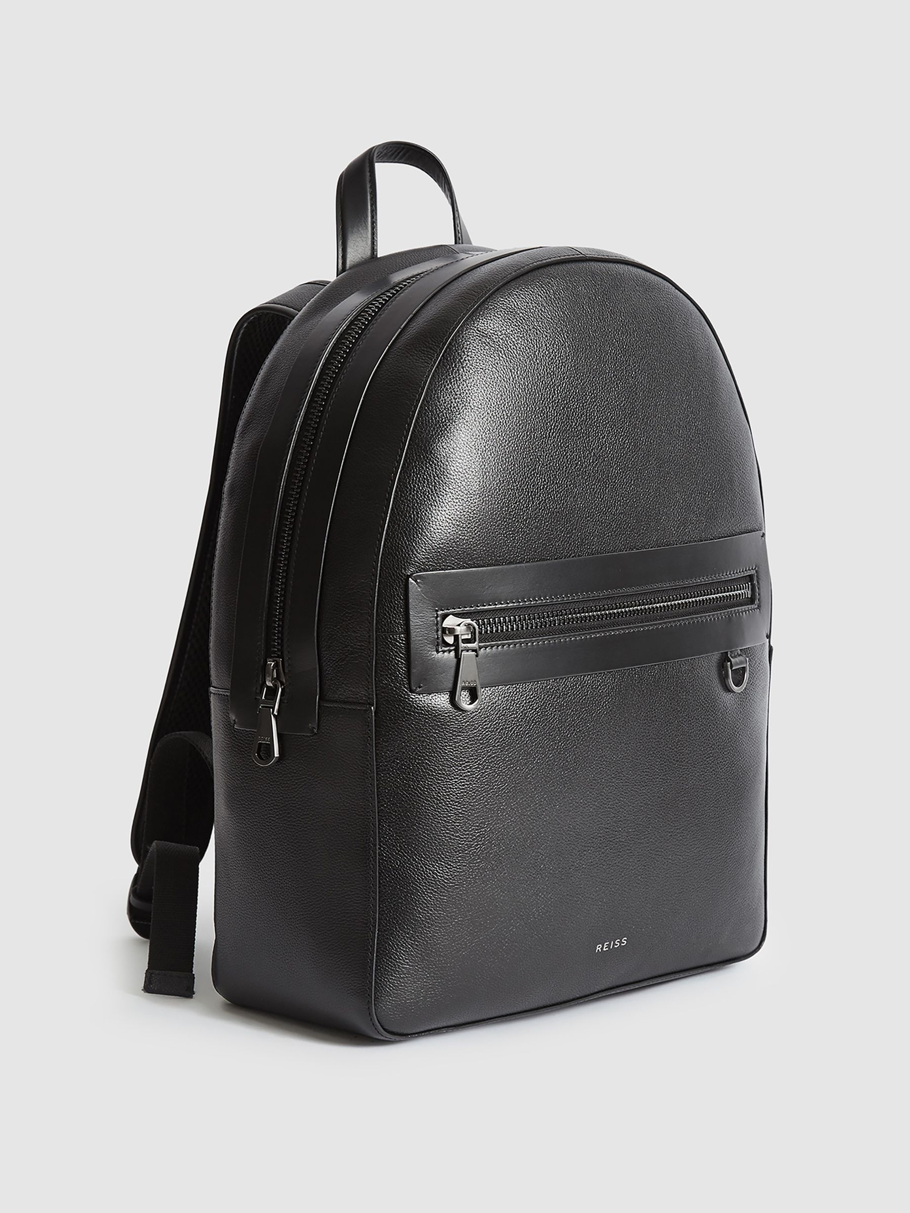 Leather Backpack in Black - Image 5 of 5