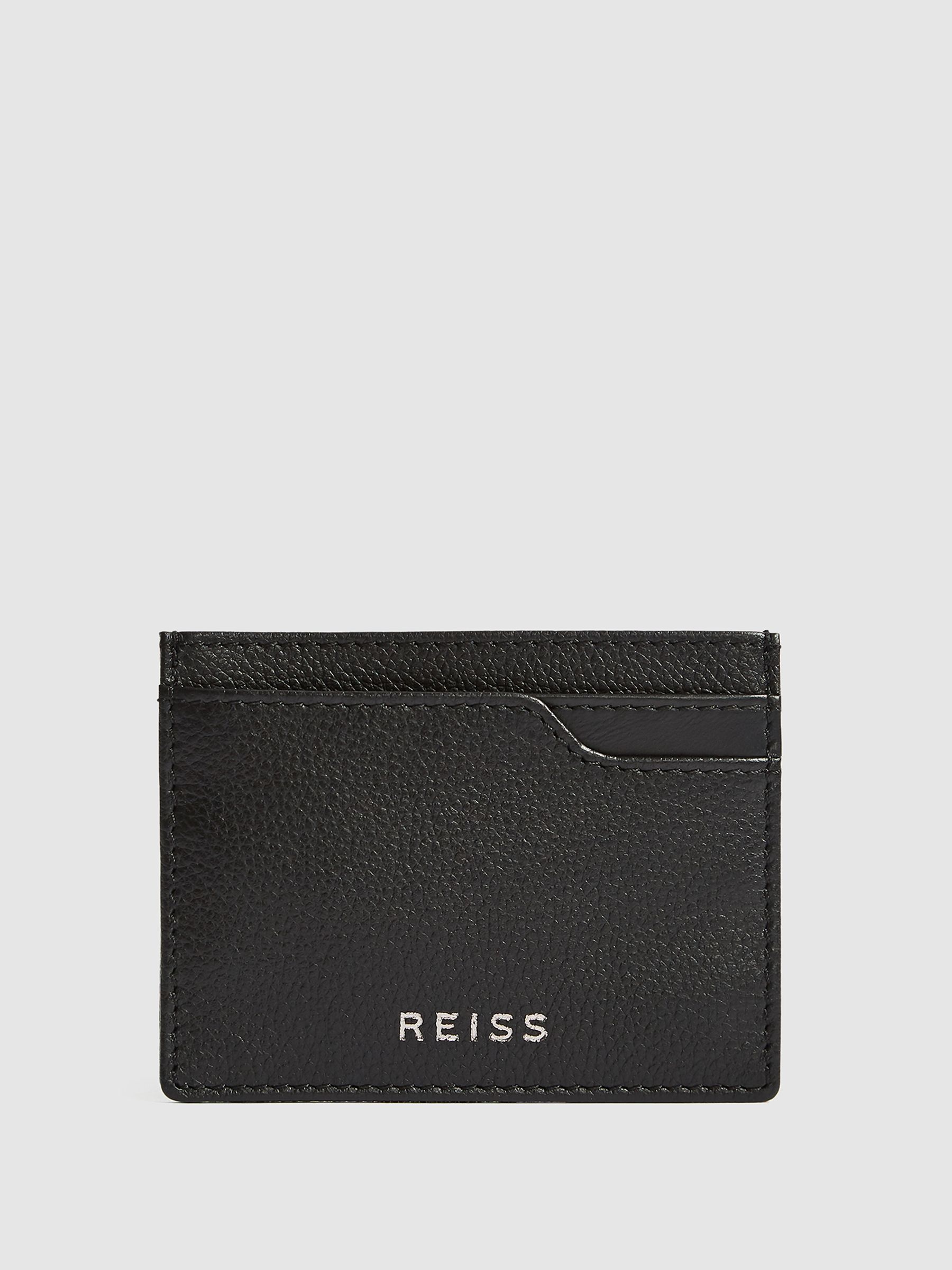 Leather Card Holder in Black - Image 2 of 4