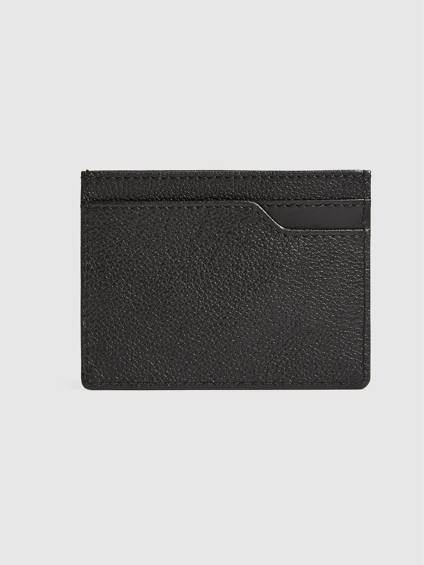 Leather Card Holder in Black - Image 4 of 4