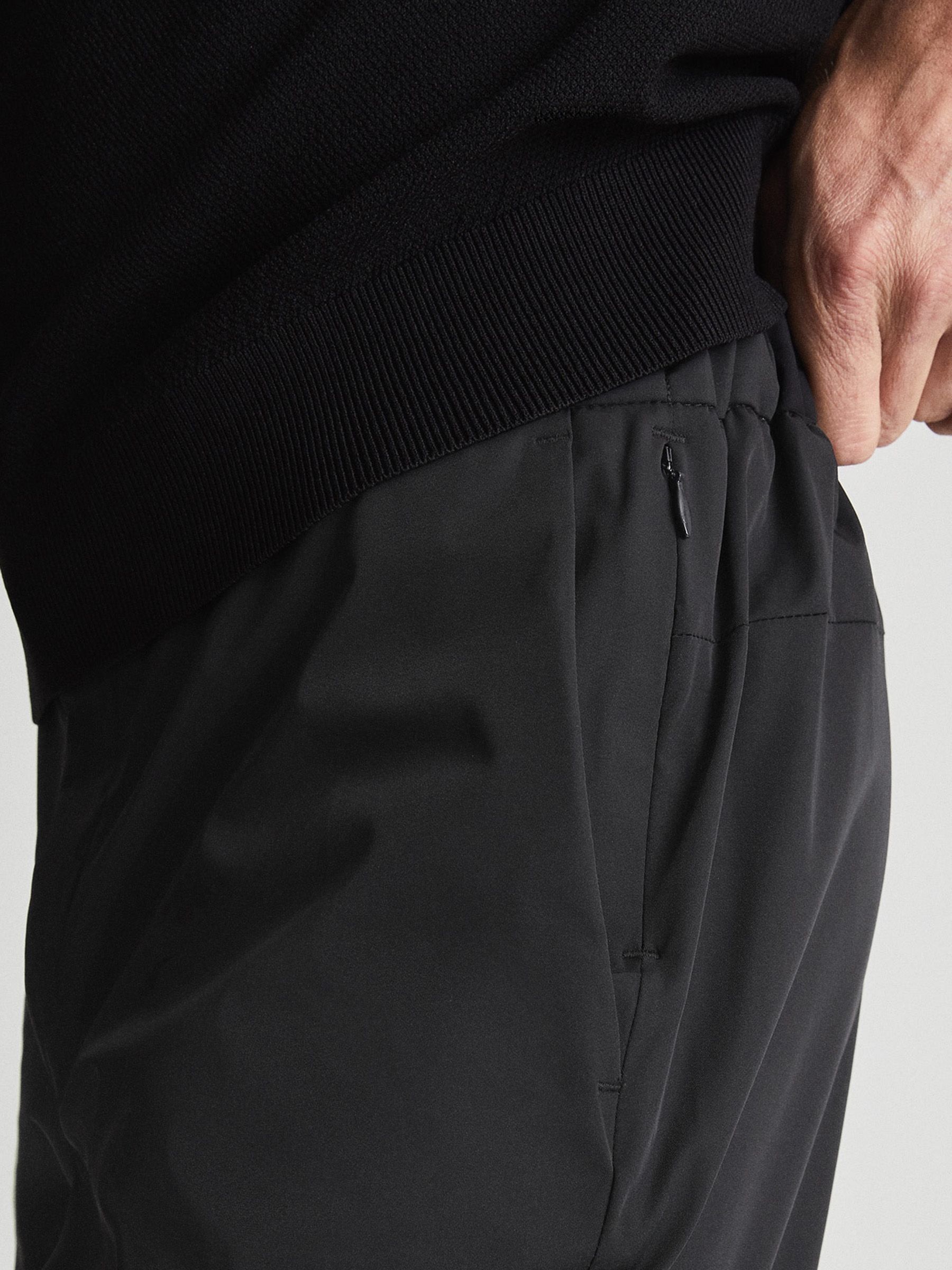 Golf Cuffed Trousers in Black - Image 3 of 4