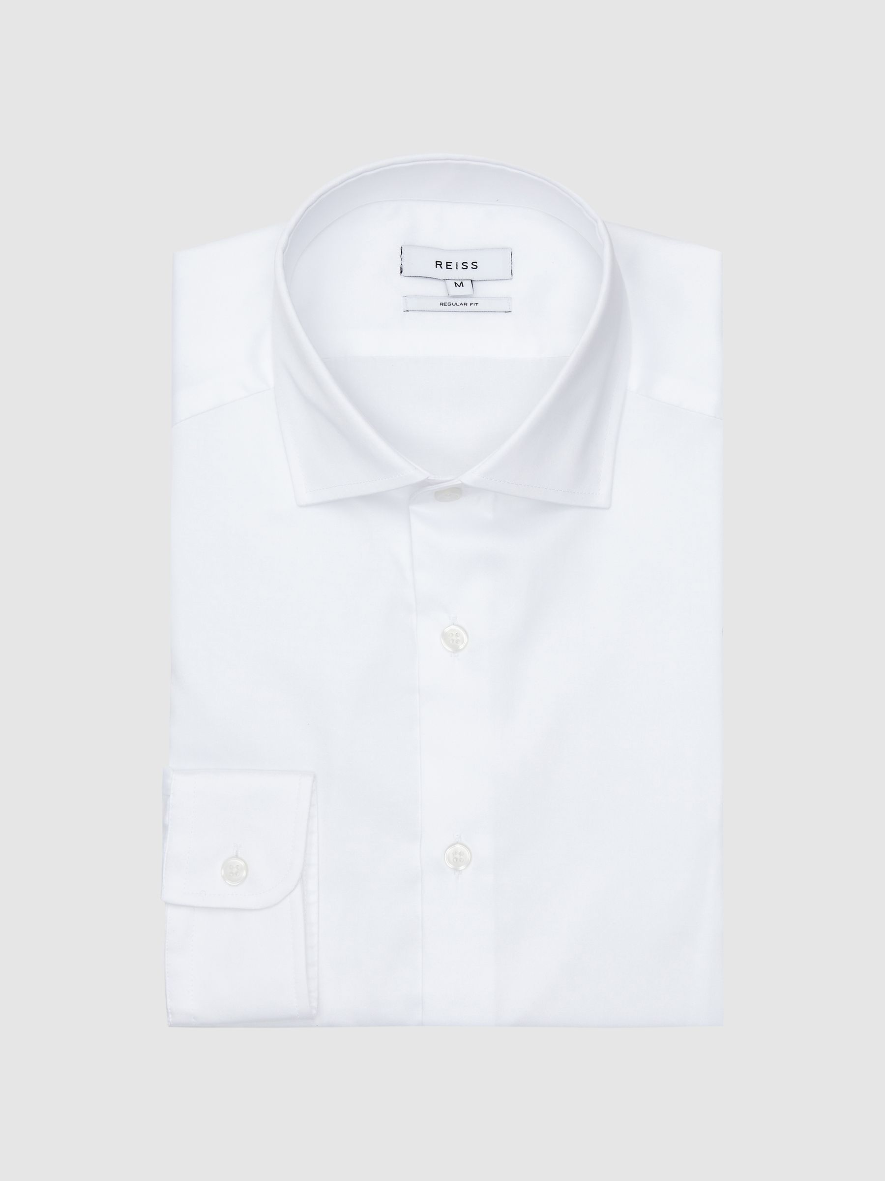 Regular Fit Travel Shirt in White - Image 2 of 7