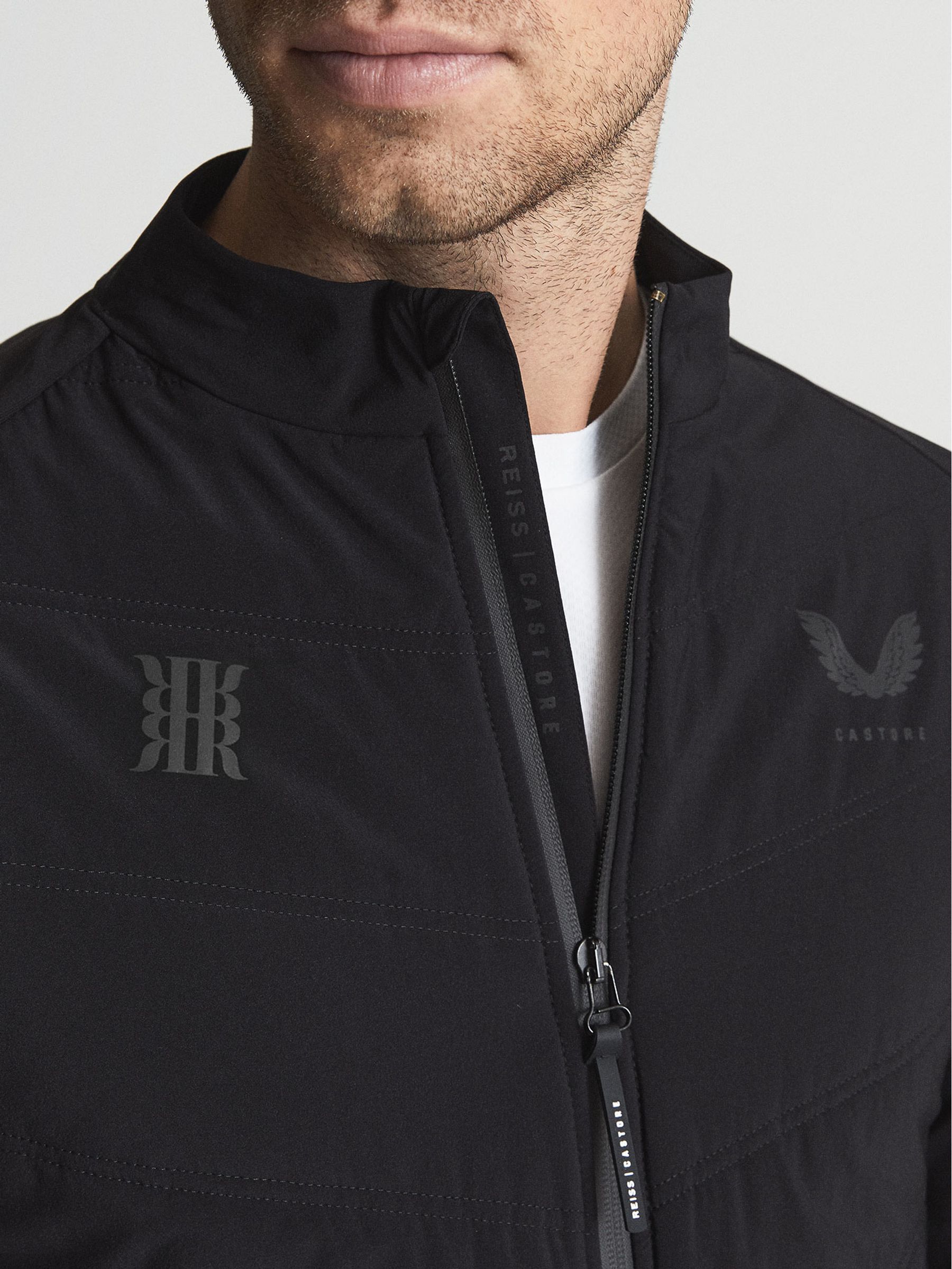 Reiss Castore Hybrid Shell Jacket in Black | REISS