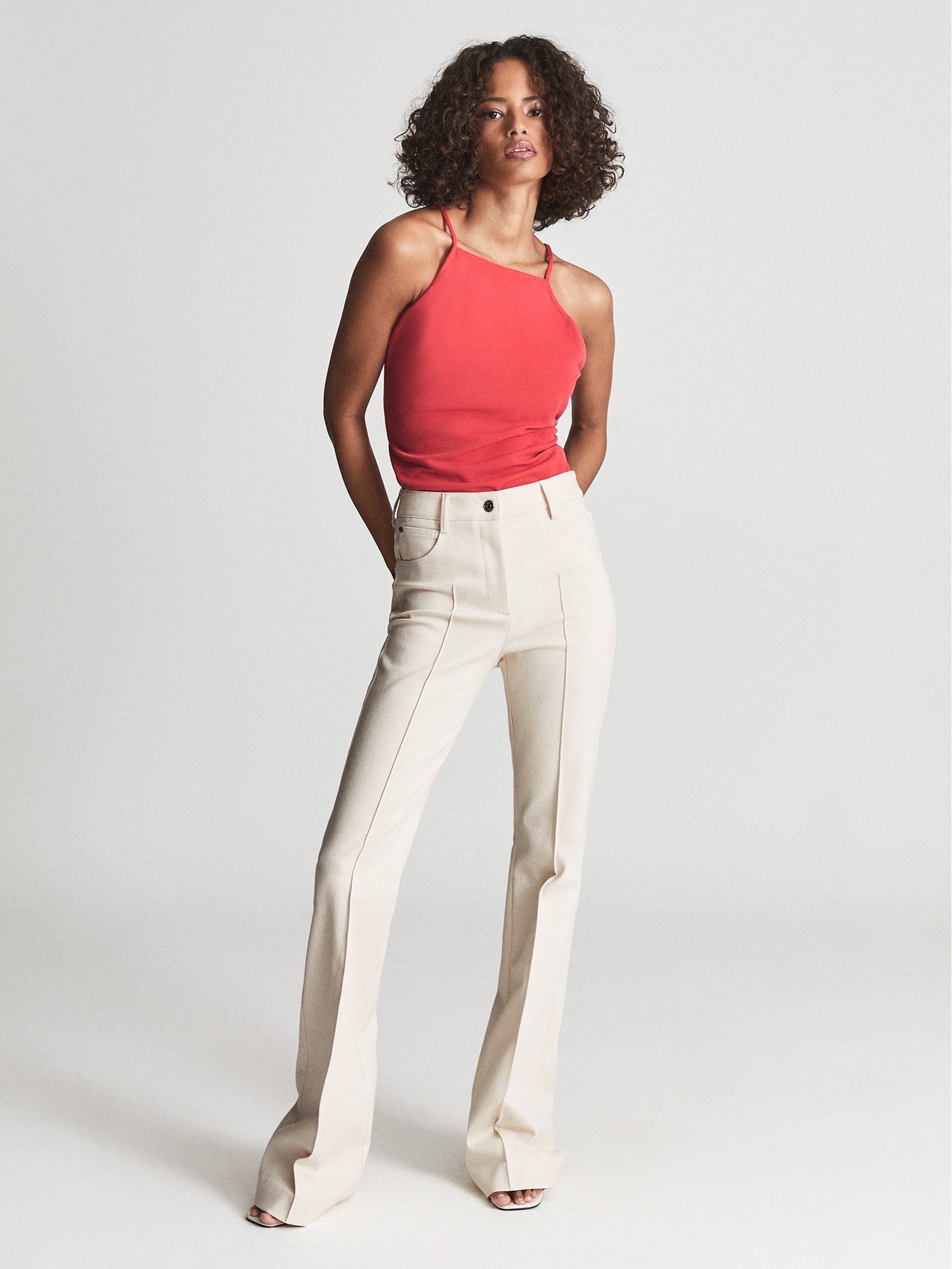 Strappy Camisole in Coral - Image 1 of 5 Strappy Camisole in Coral - Image 1 of 5