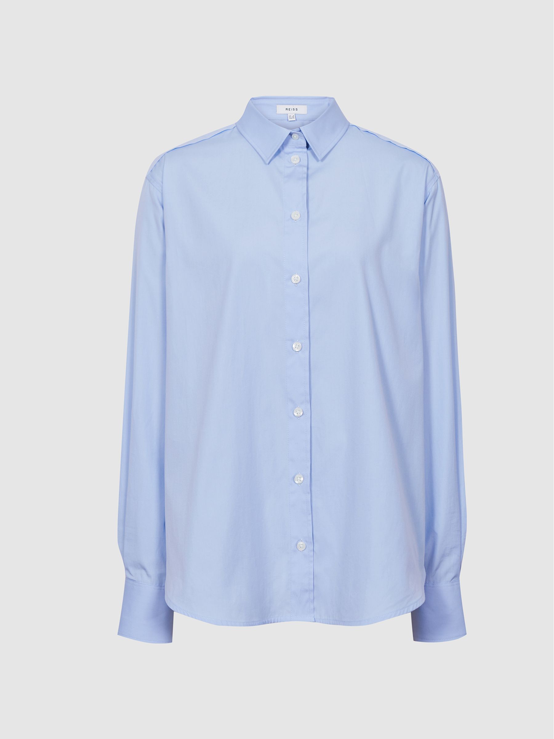 Cotton Poplin Shirt in Blue - Image 2 of 5