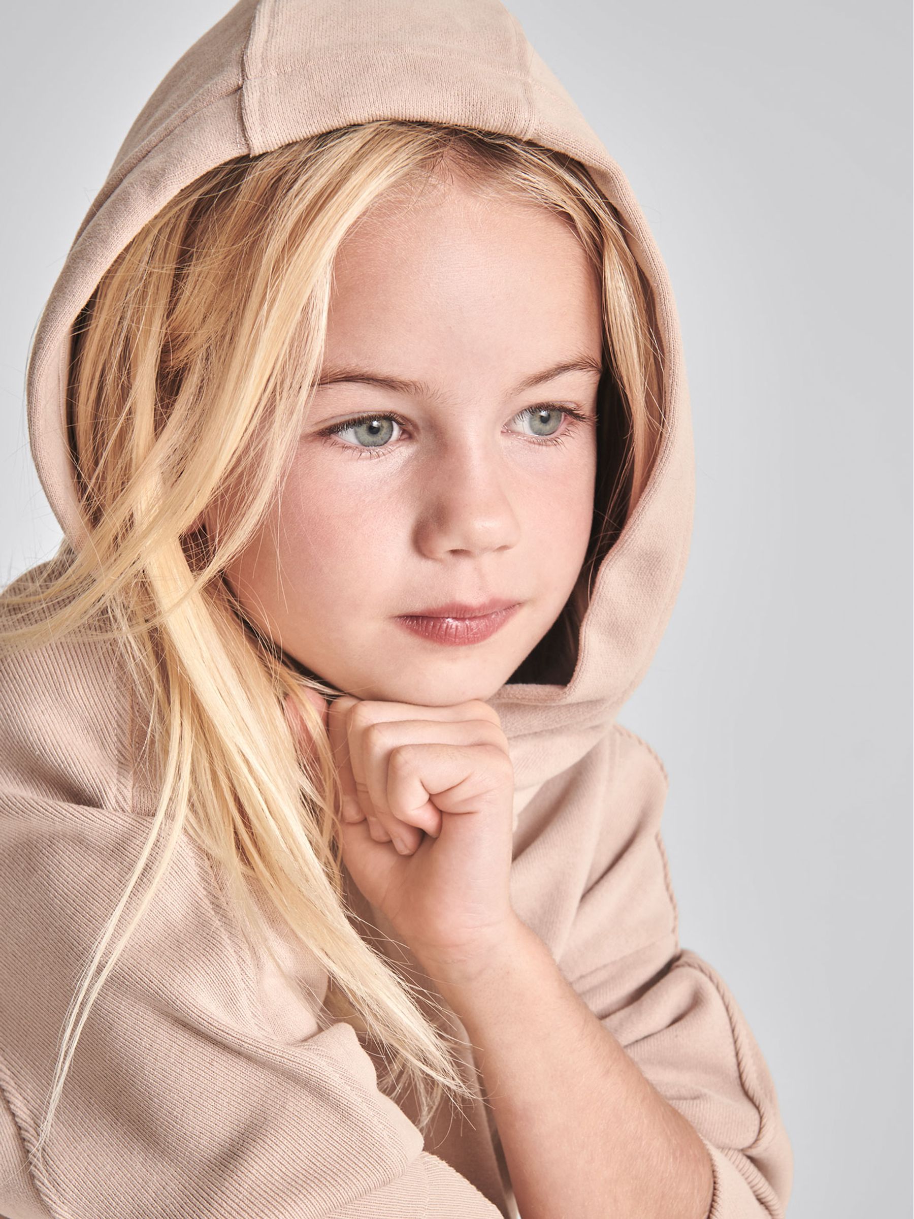 Jersey Hoodie in Blush - Image 3 of 6