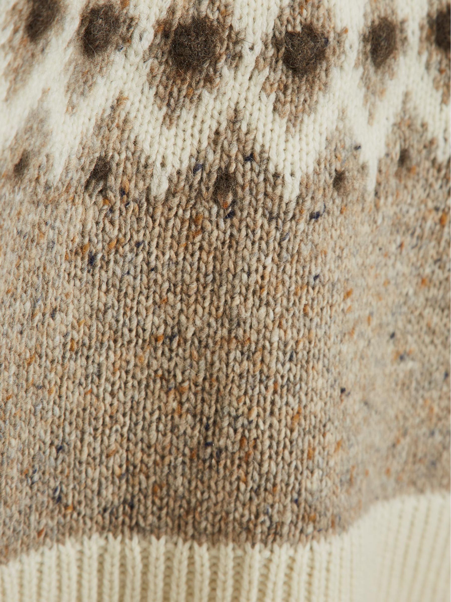 Fair Isle Pattern Jumper in Neutral - Image 6 of 6