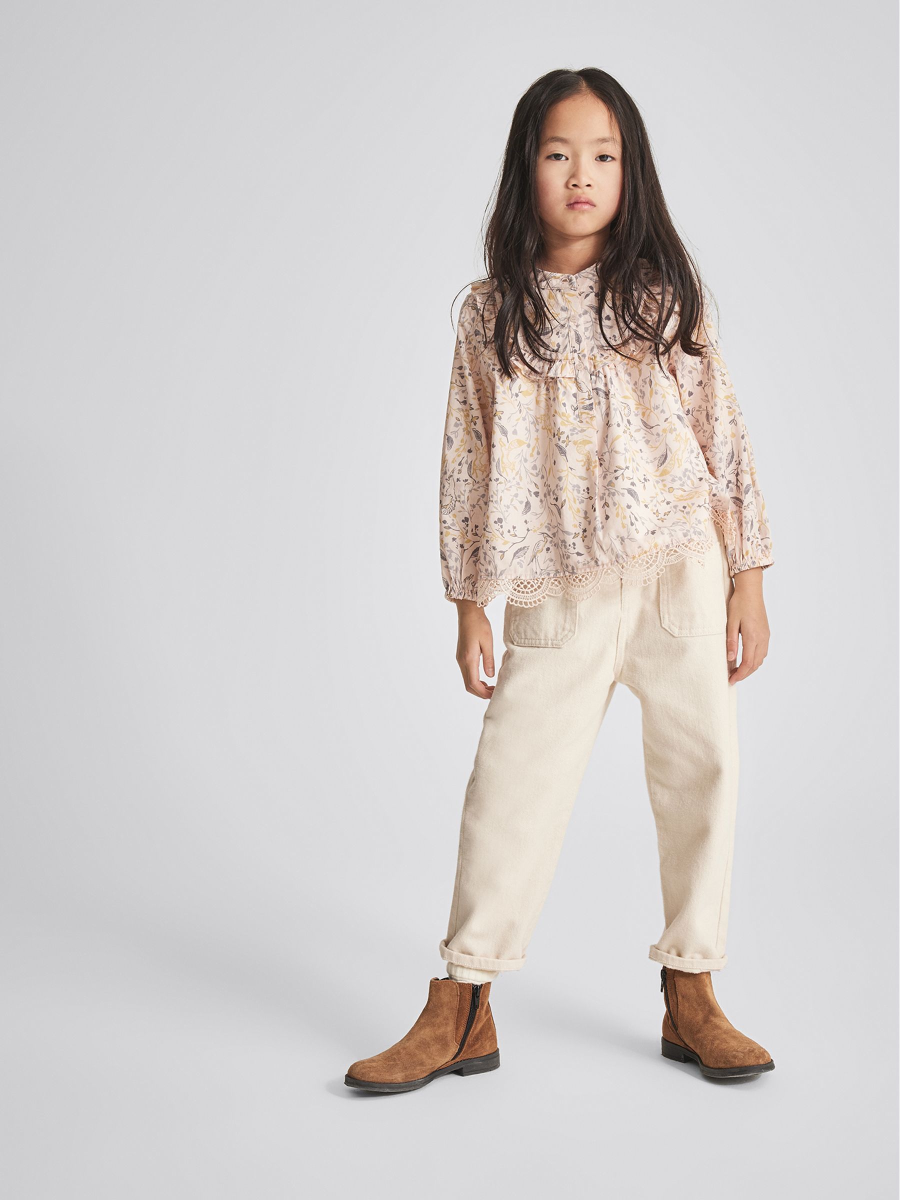 Floral Print Blouse in Pink - Image 3 of 7