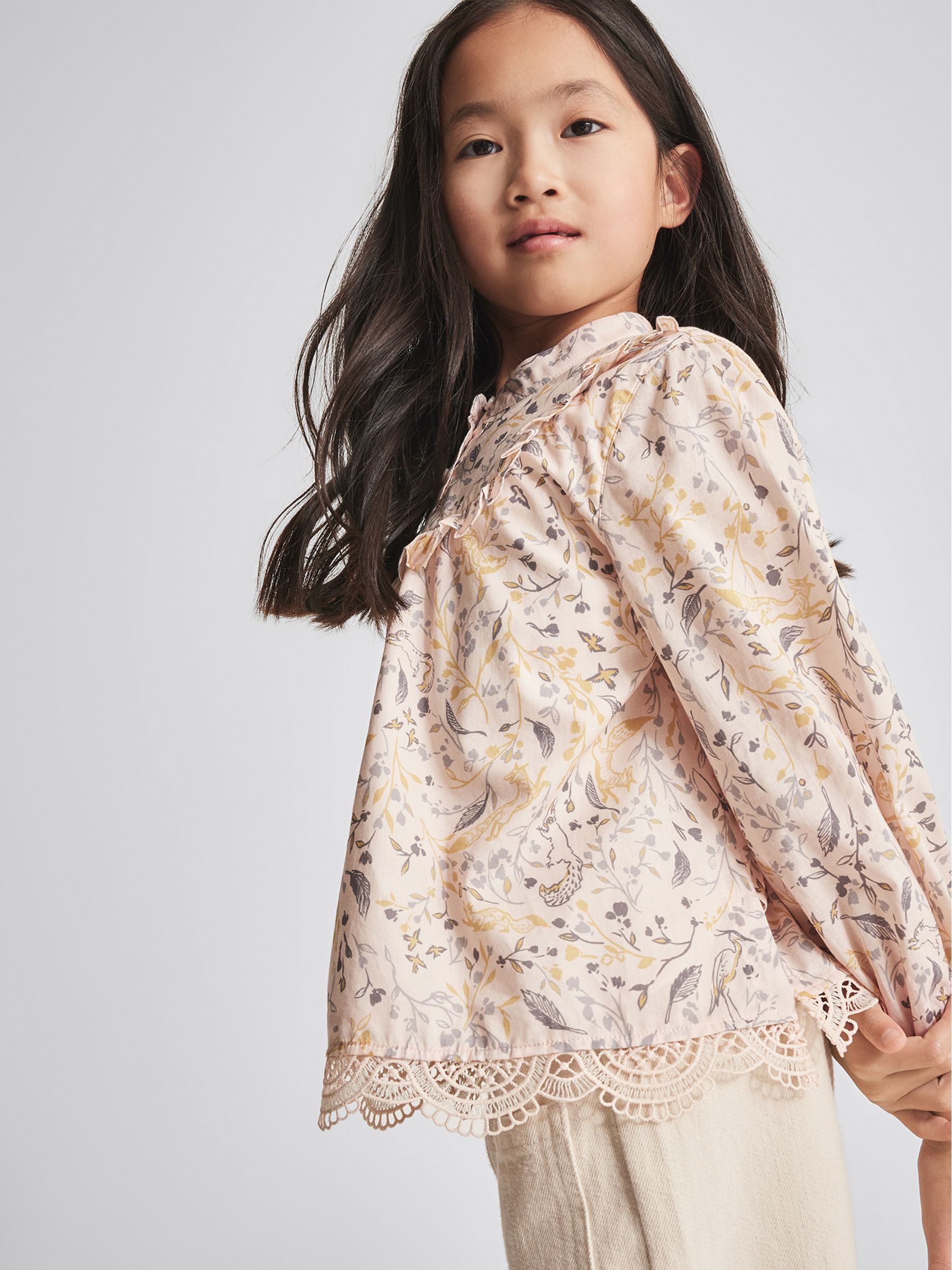 Floral Print Blouse in Pink - Image 6 of 7