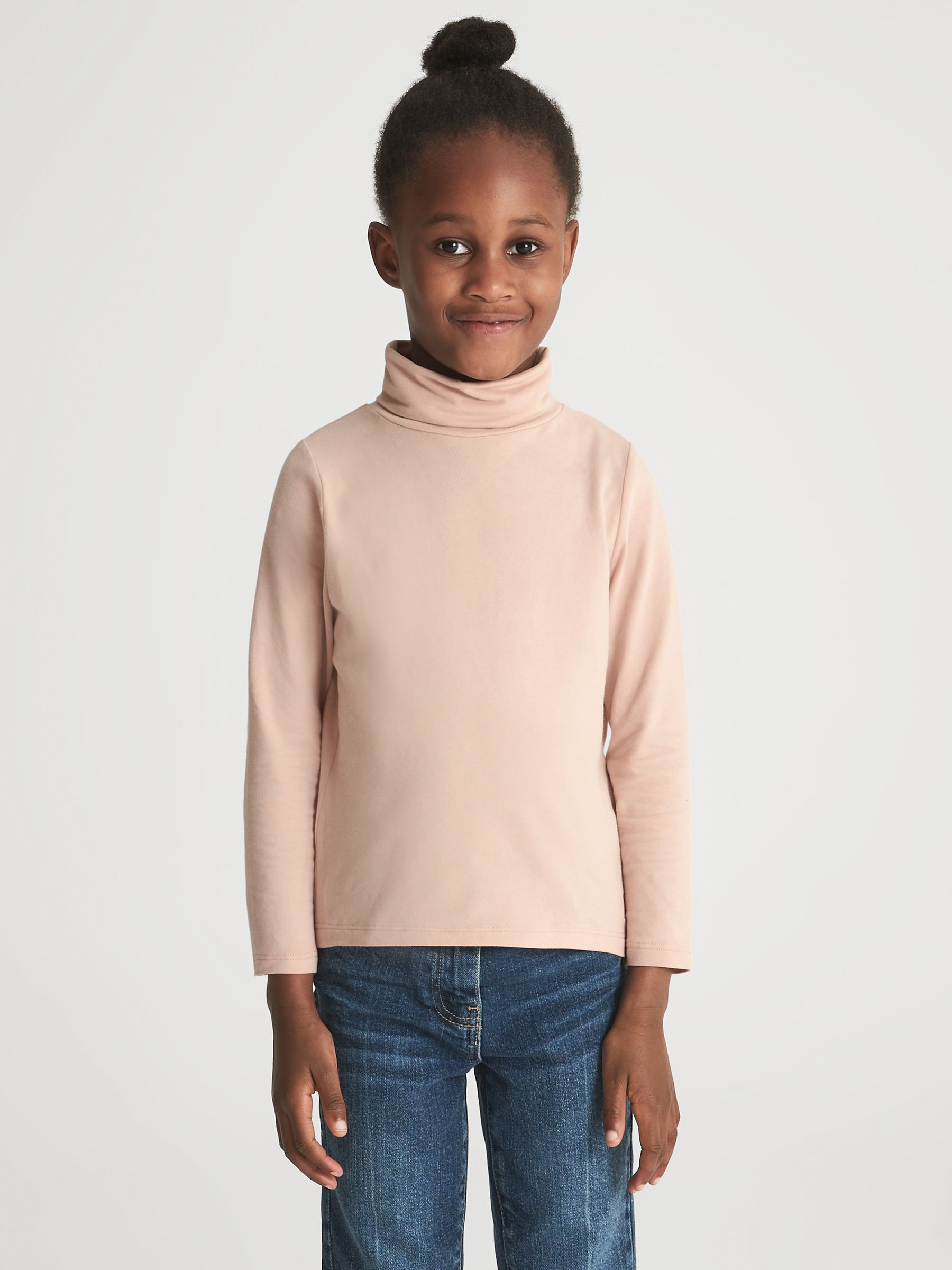 Roll Neck Top in Pink - Image 6 of 7