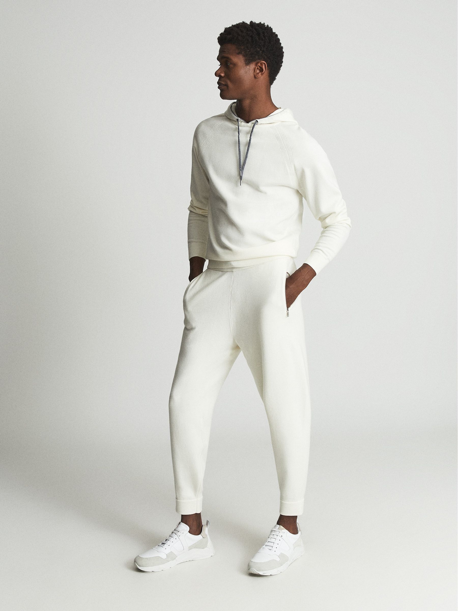 Wool Blend Hoodie in Ivory - Image 6 of 6