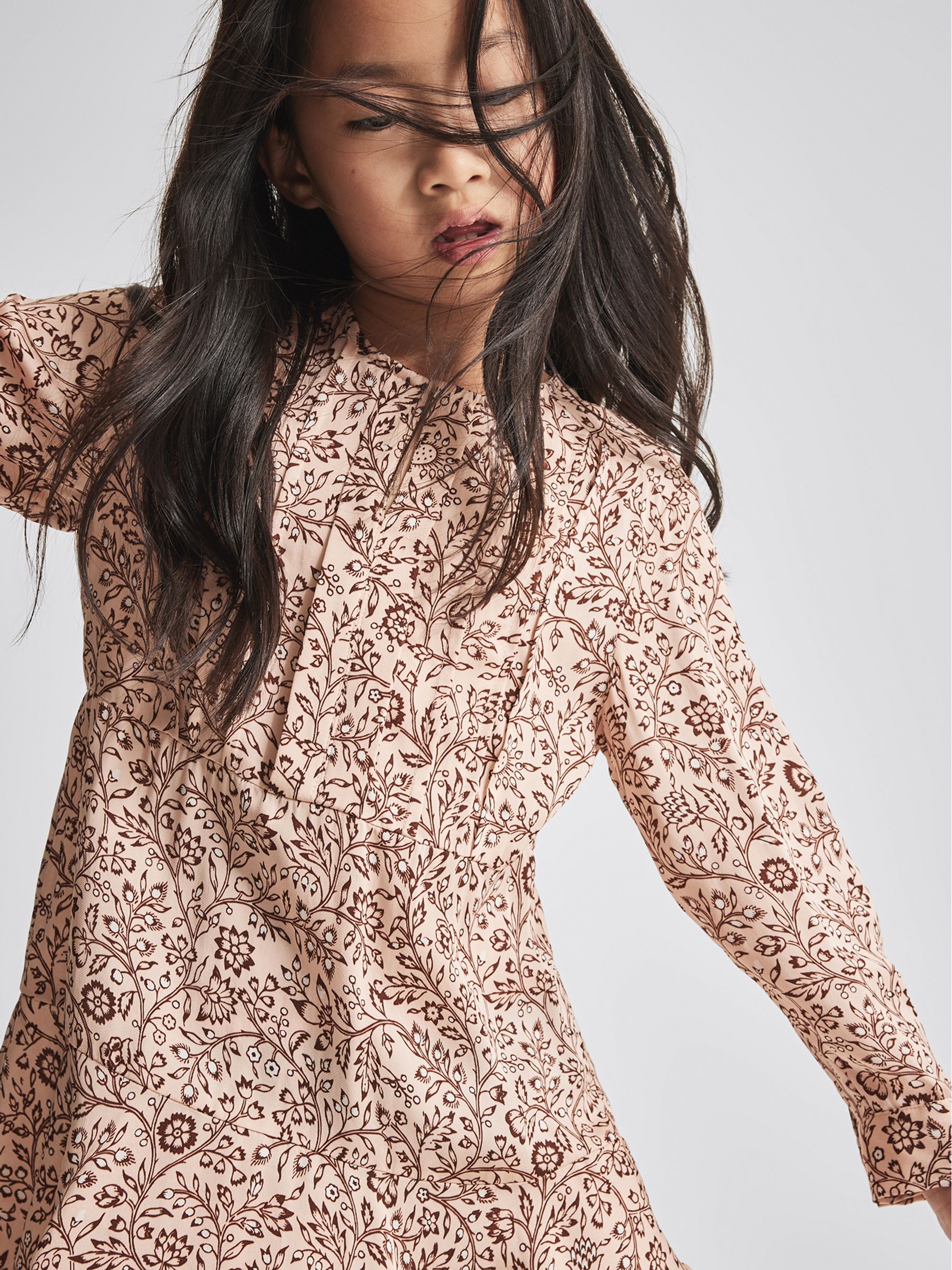 Printed Mini Dress in Pink - Image 4 of 6