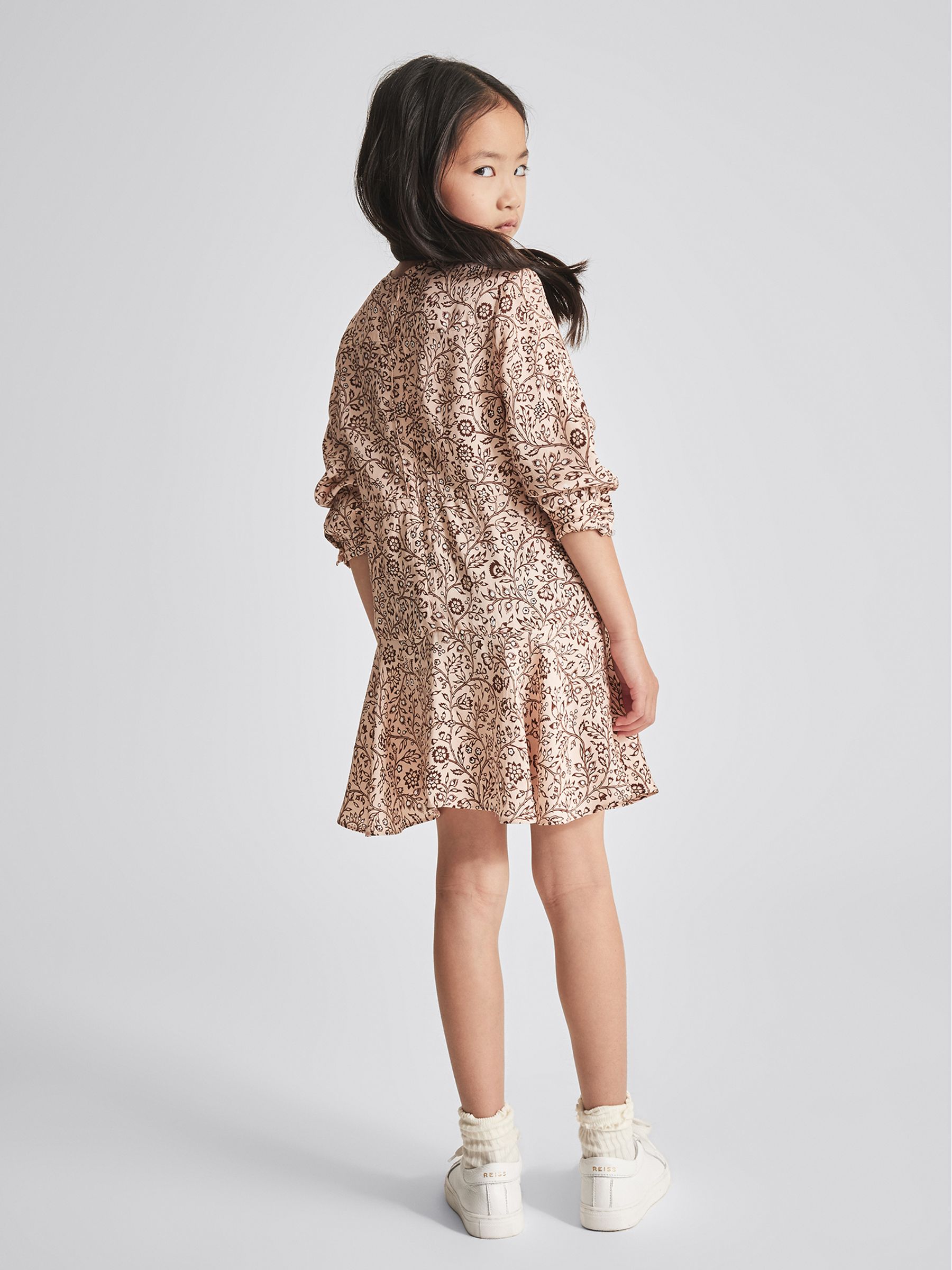 Printed Mini Dress in Pink - Image 5 of 6