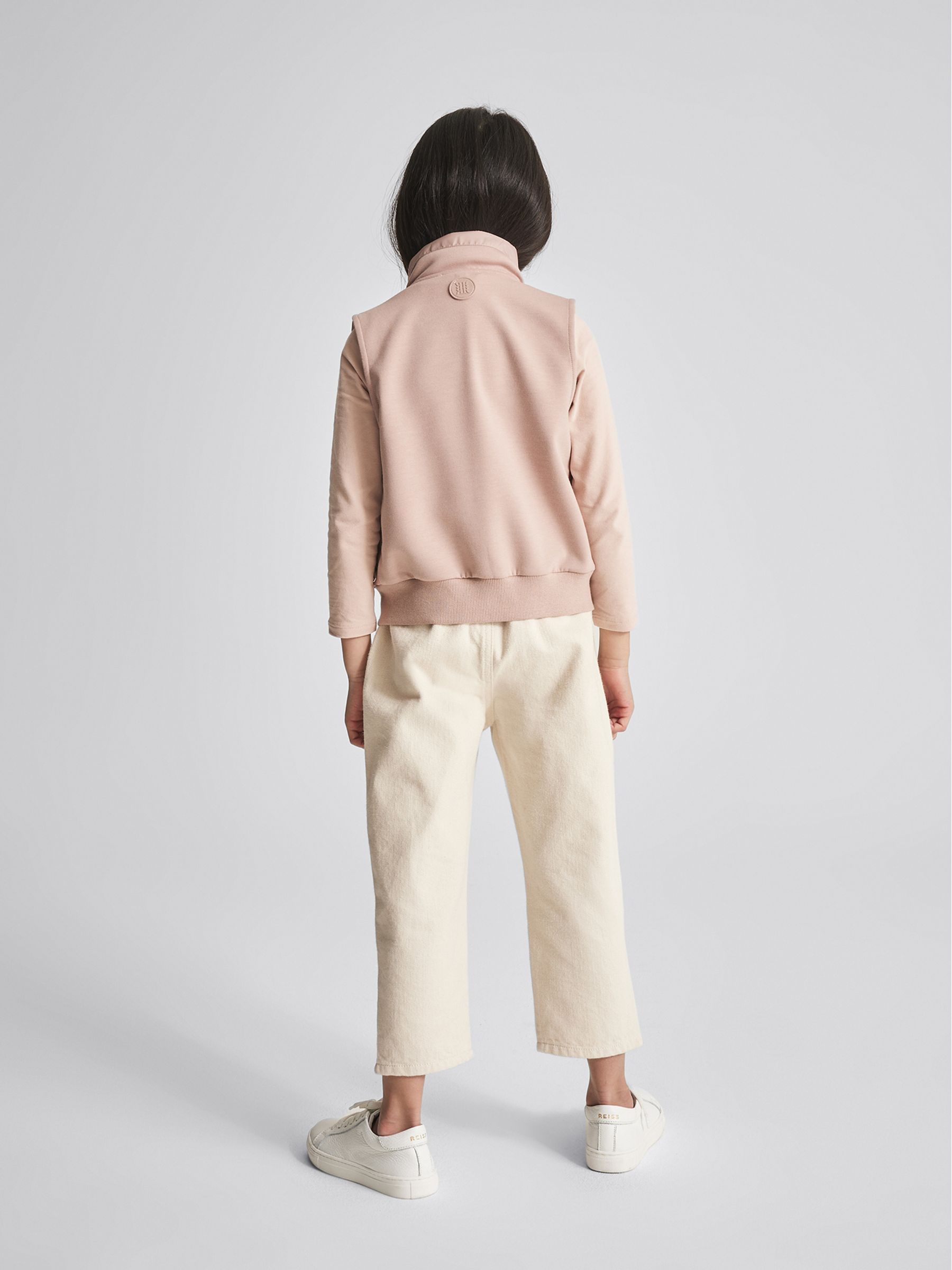 Quilted Zip Up Gilet in Pink - Image 5 of 6