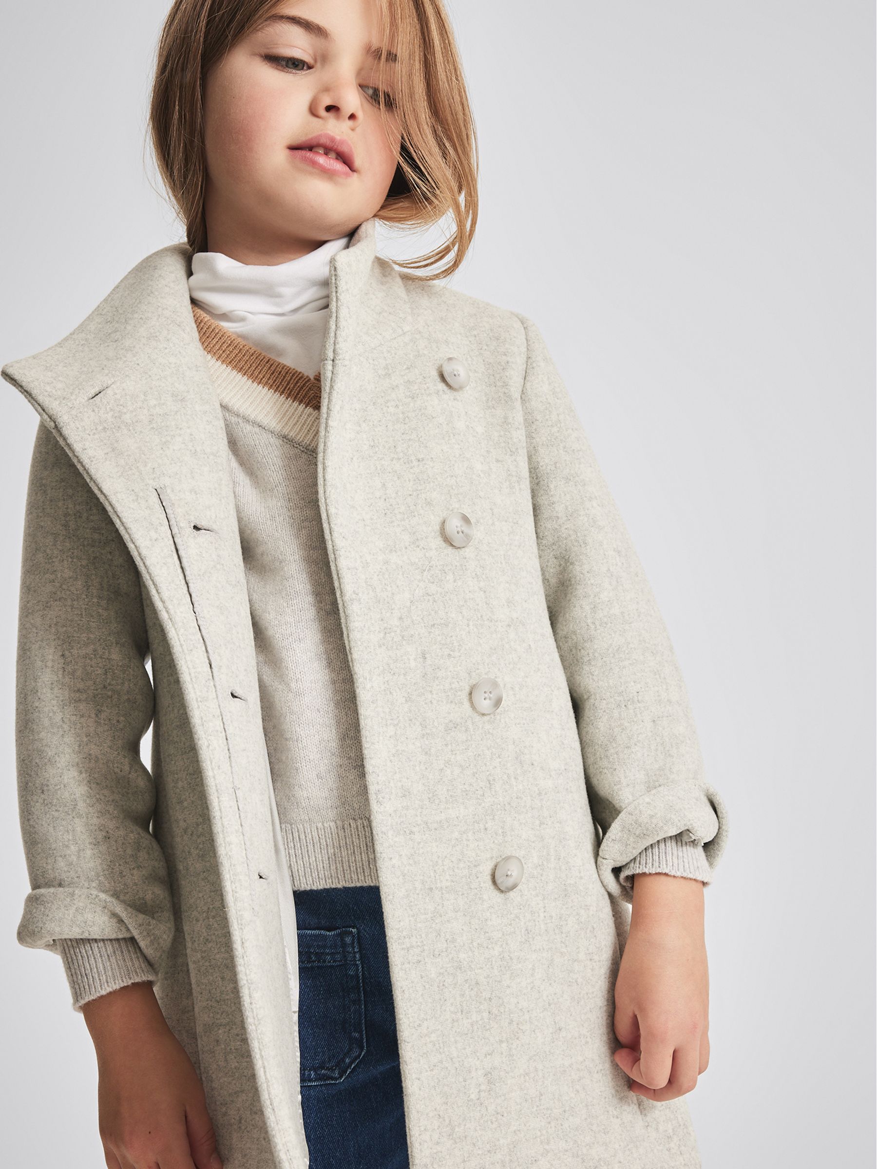 Wool Coat in Grey - Image 7 of 7