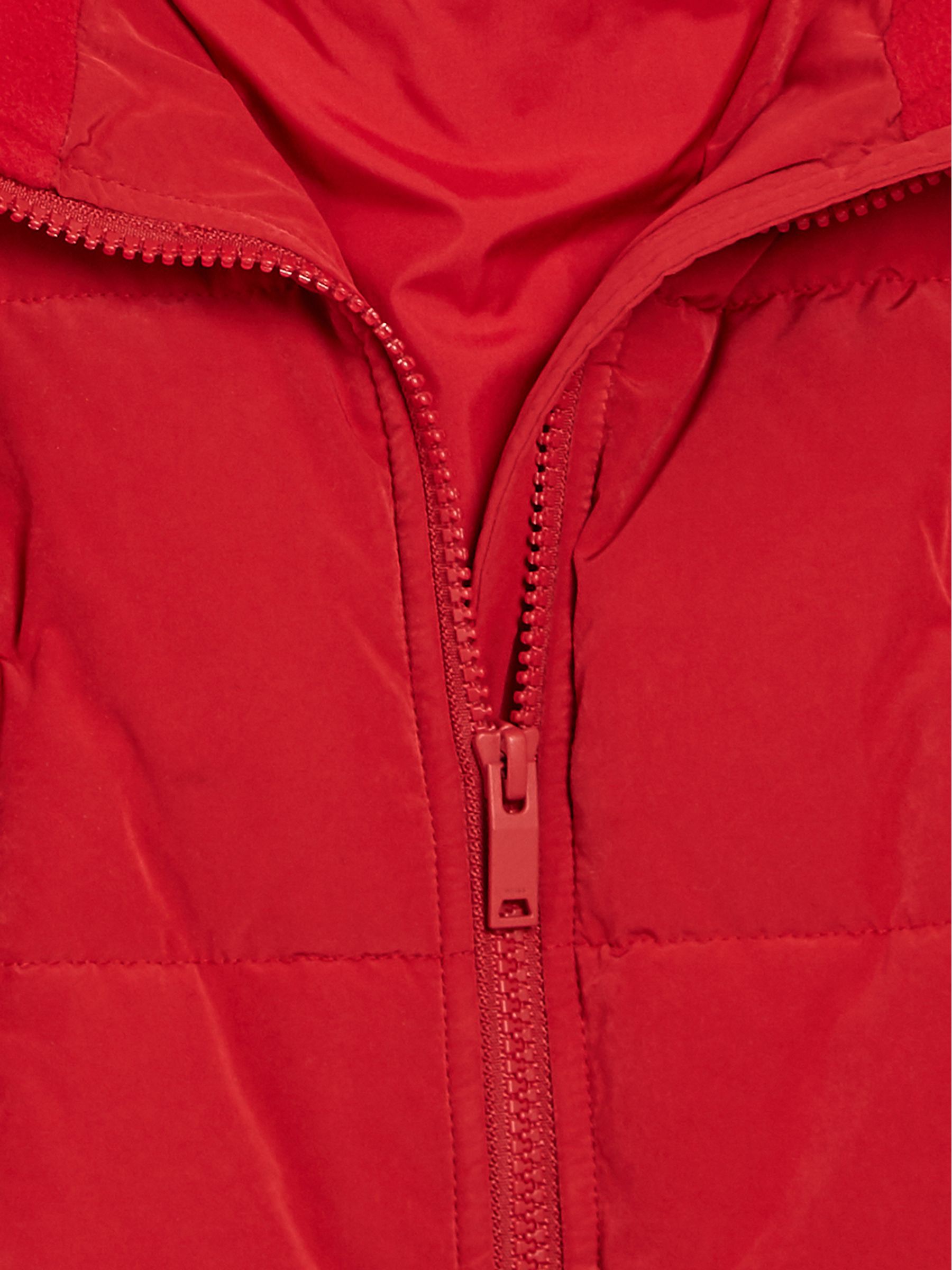 Hooded Puffer Jacket in Red - Image 6 of 7