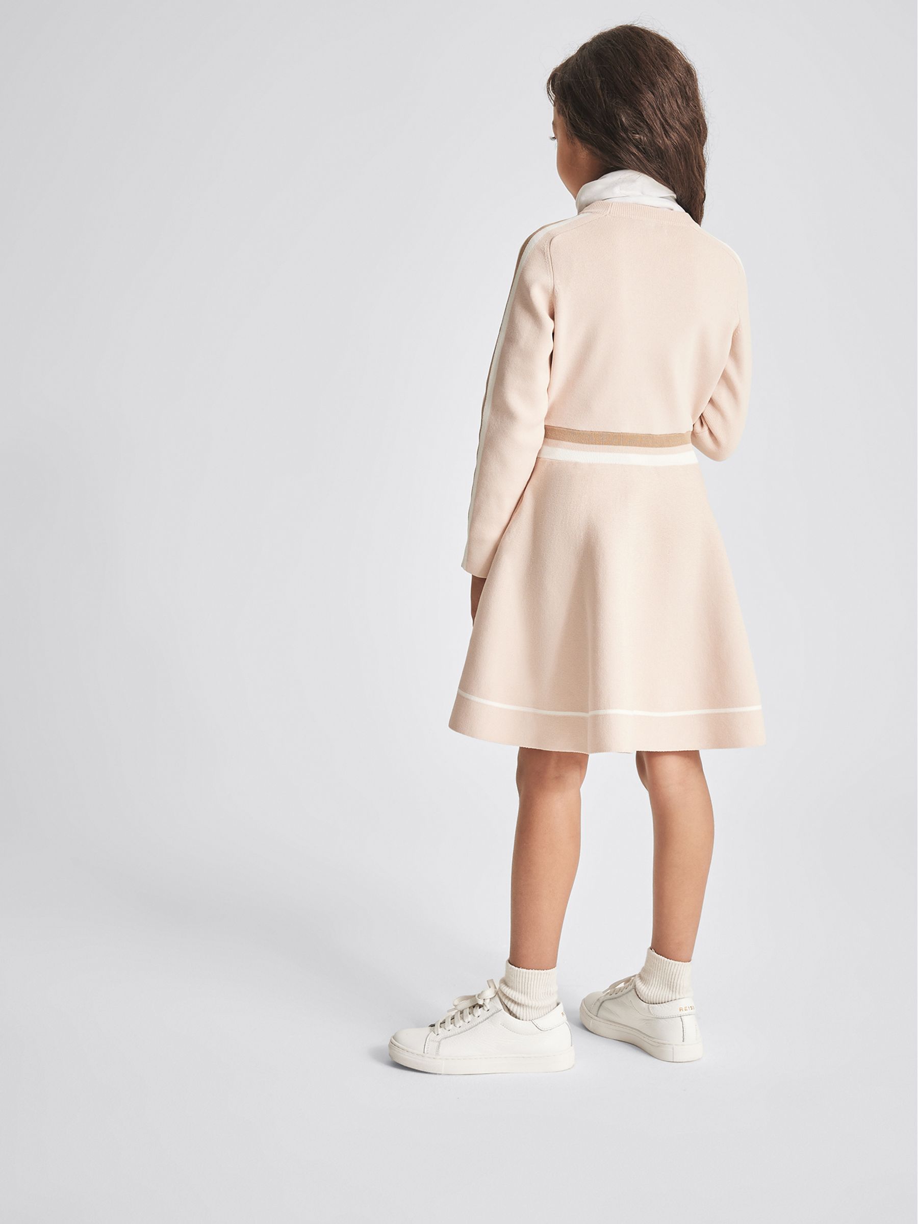 Colour Block Knitted Dress in Pink - Image 5 of 6