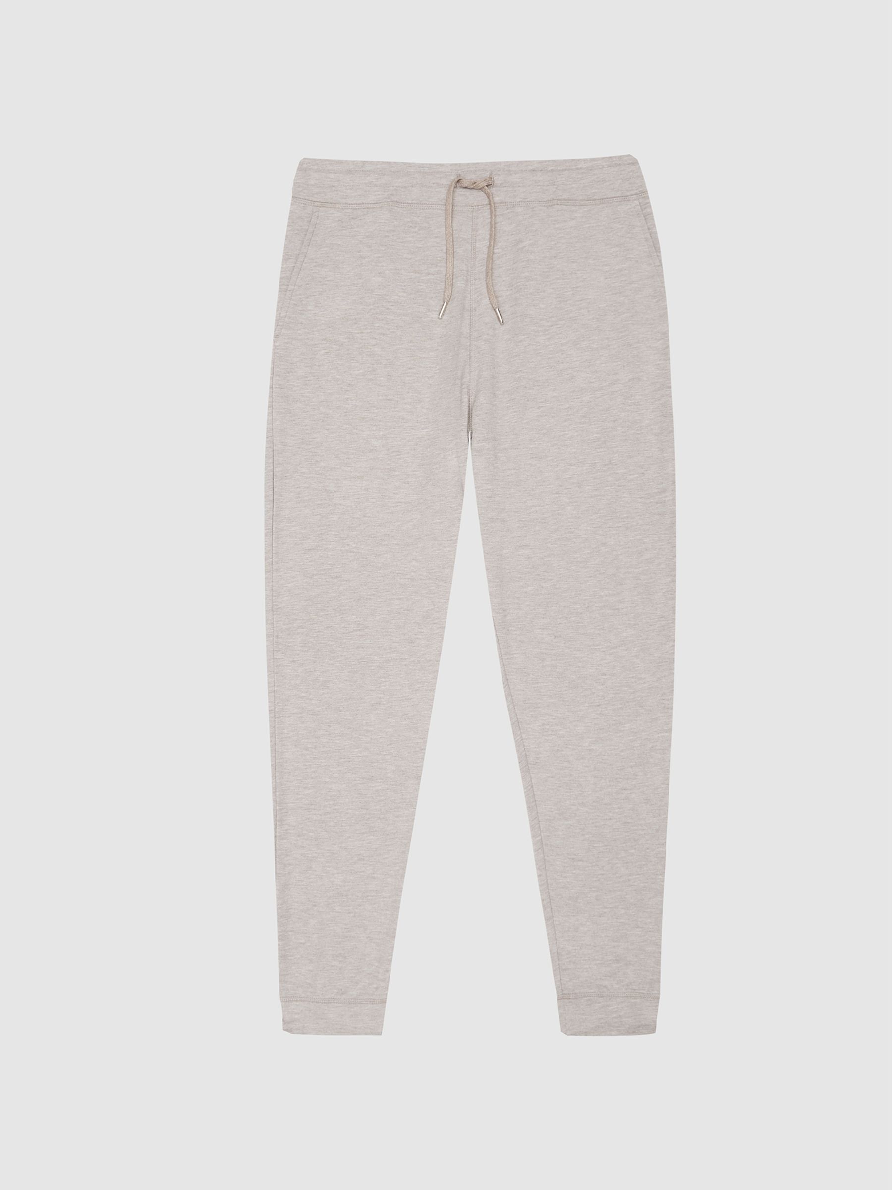Melange Tracksuit Joggers in Taupe Melange - Image 2 of 5 Melange Tracksuit Joggers in Taupe Melange - Image 2 of 5