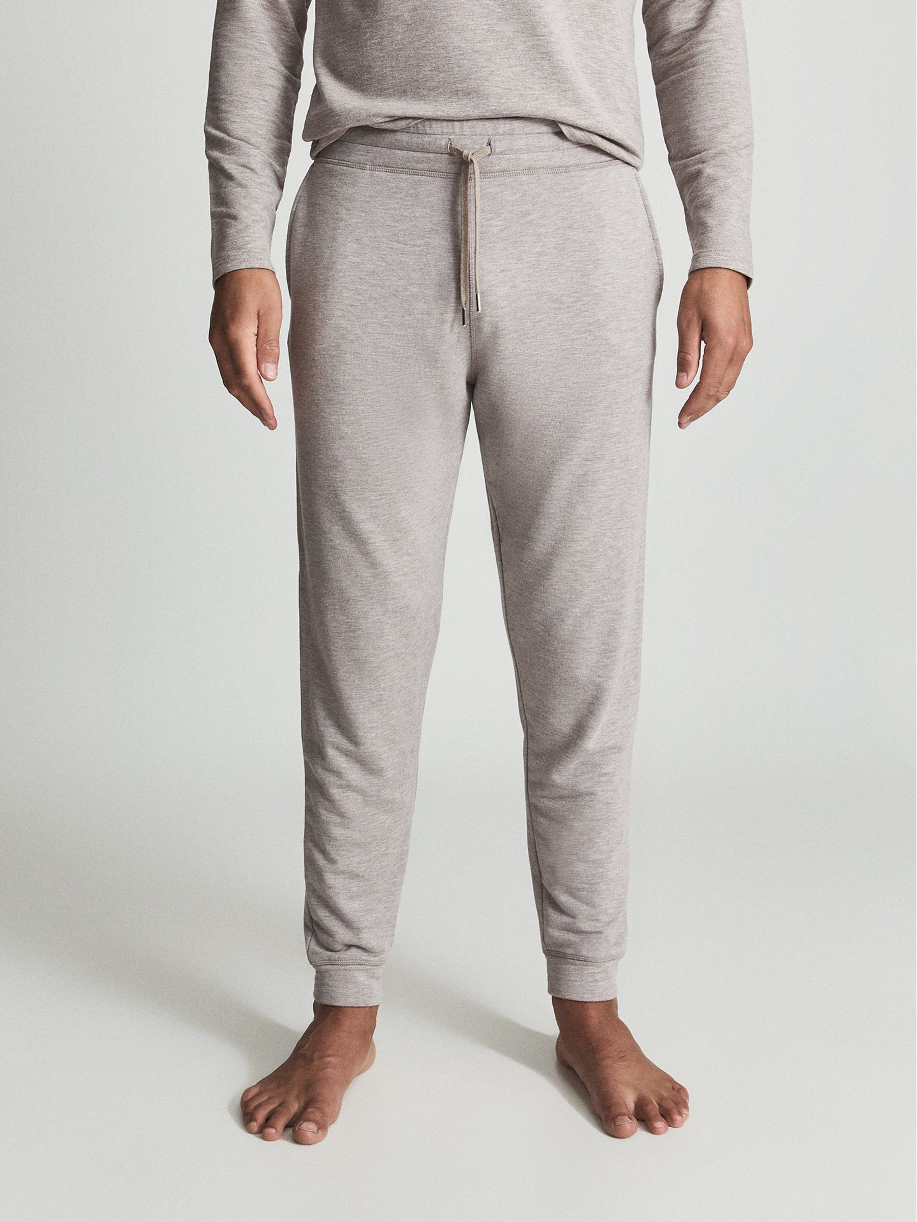 Melange Tracksuit Joggers in Taupe Melange - Image 3 of 5