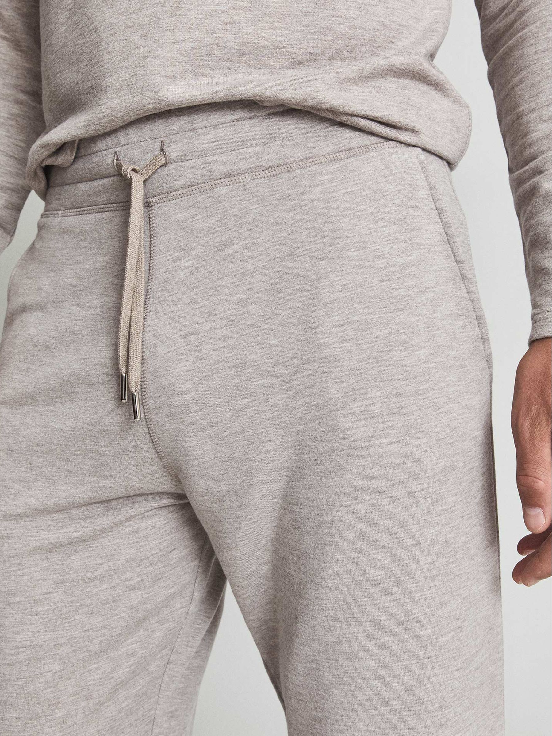 Melange Tracksuit Joggers in Taupe Melange - Image 4 of 5