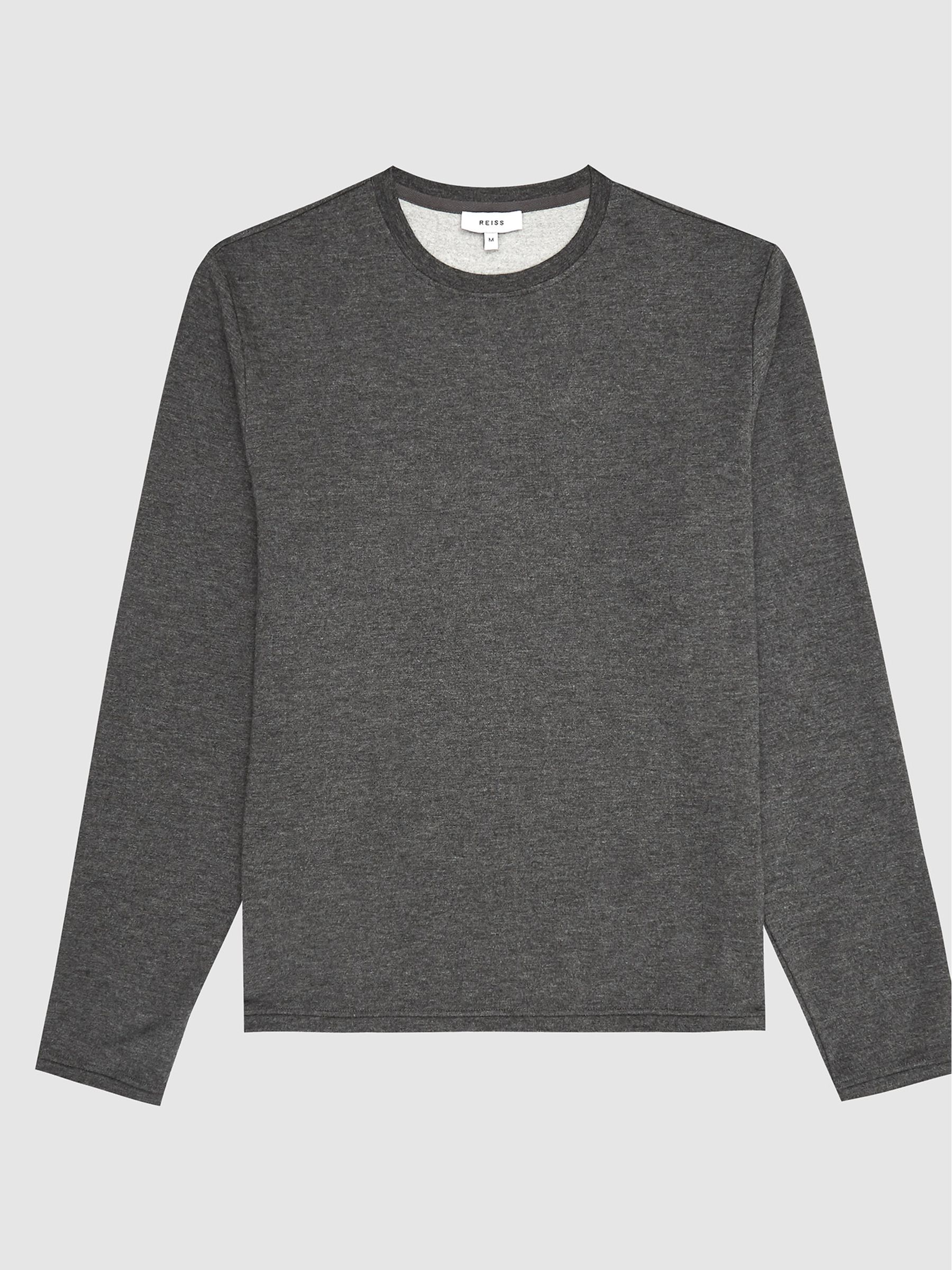 Melange Crew Neck Jumper in Dark Grey - Image 2 of 6