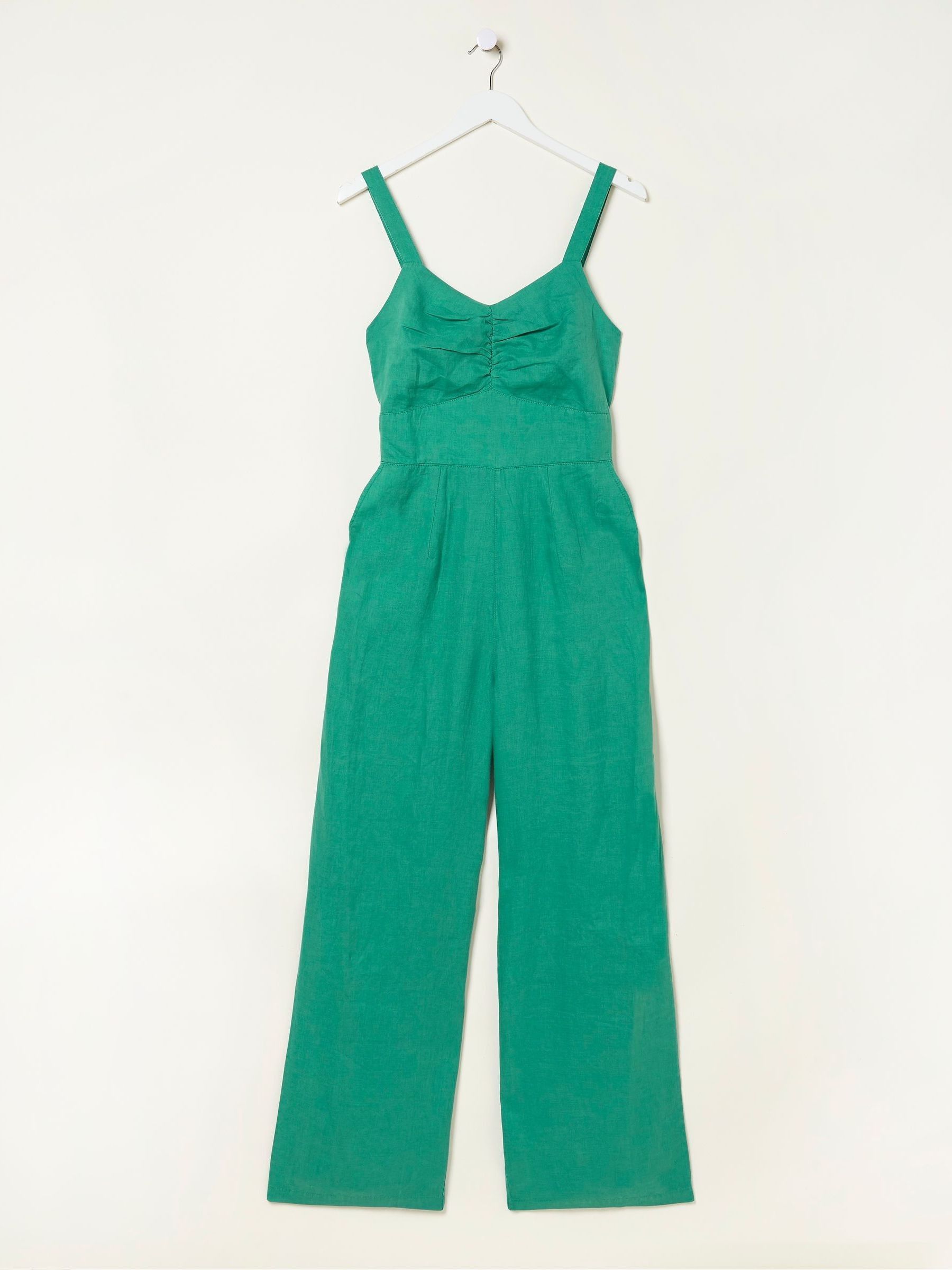 Green Linen Vic Jumpsuit - Image 5 of 5