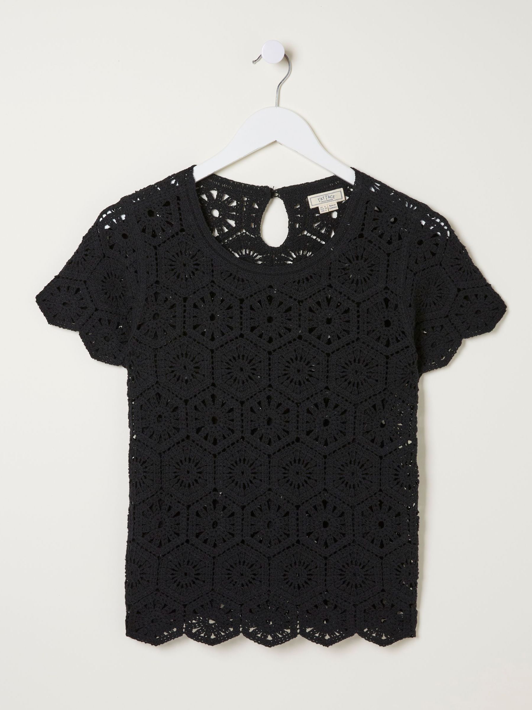 Black Crochet Carrie Top - Image 5 of 5