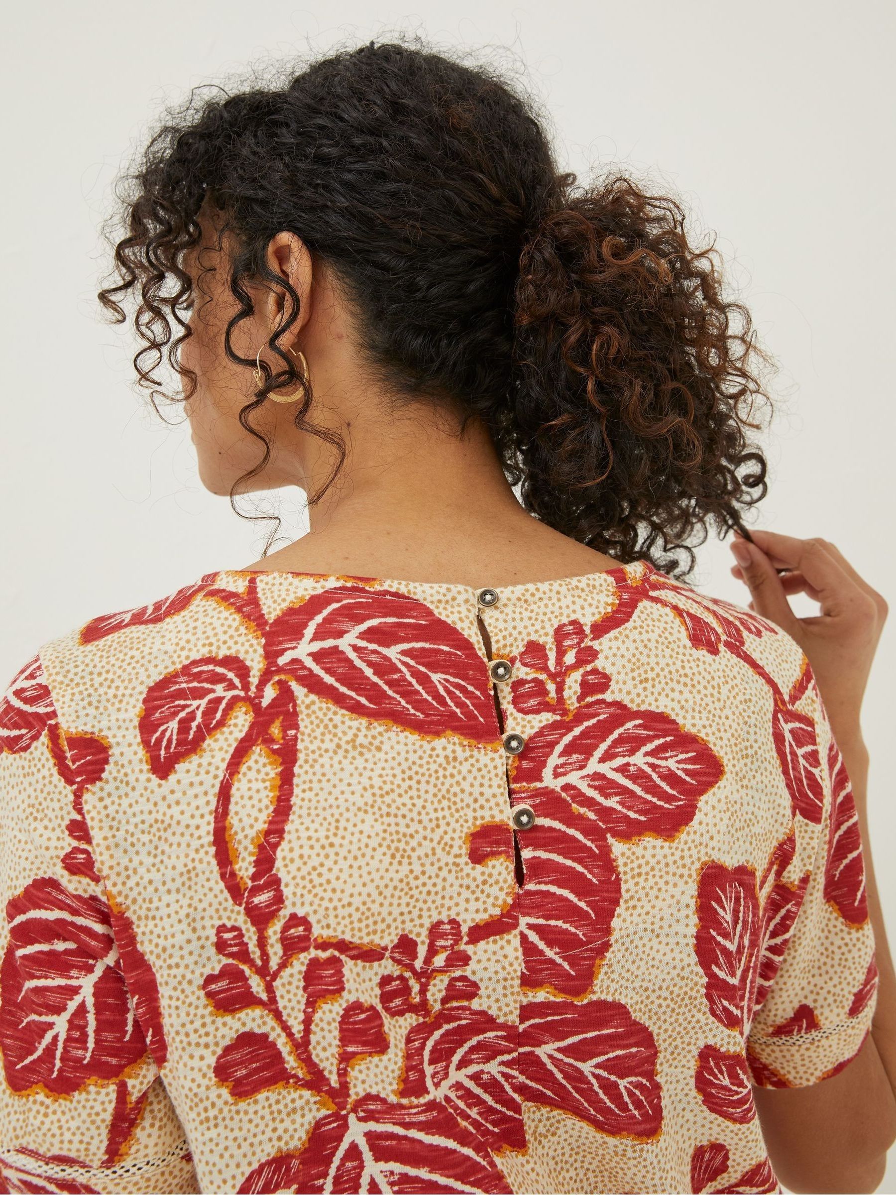 Natural Simone Vine Jersey Dress - Image 4 of 6