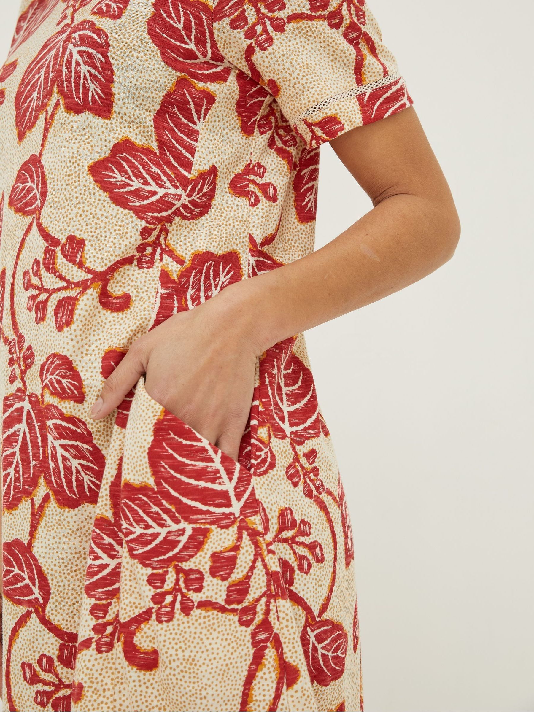 Natural Simone Vine Jersey Dress - Image 5 of 6