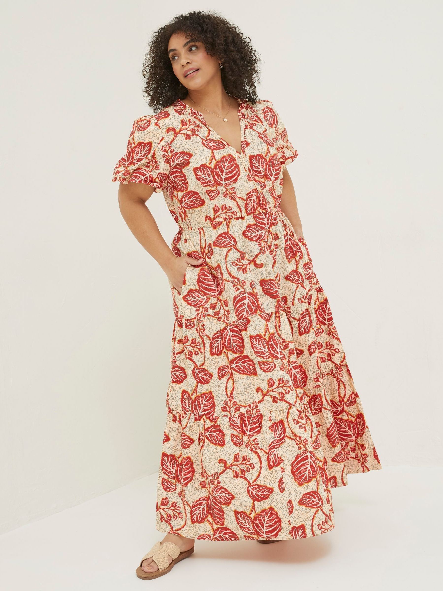 Cream Aubrey Vine Floral Maxi Dress - Image 3 of 6