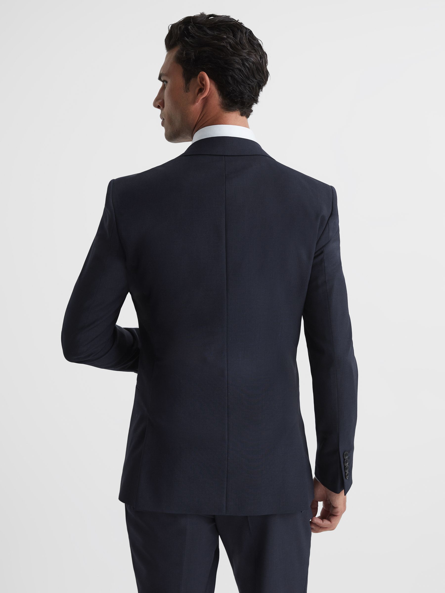Reiss Modern Fit Travel Blazer in Navy - REISS