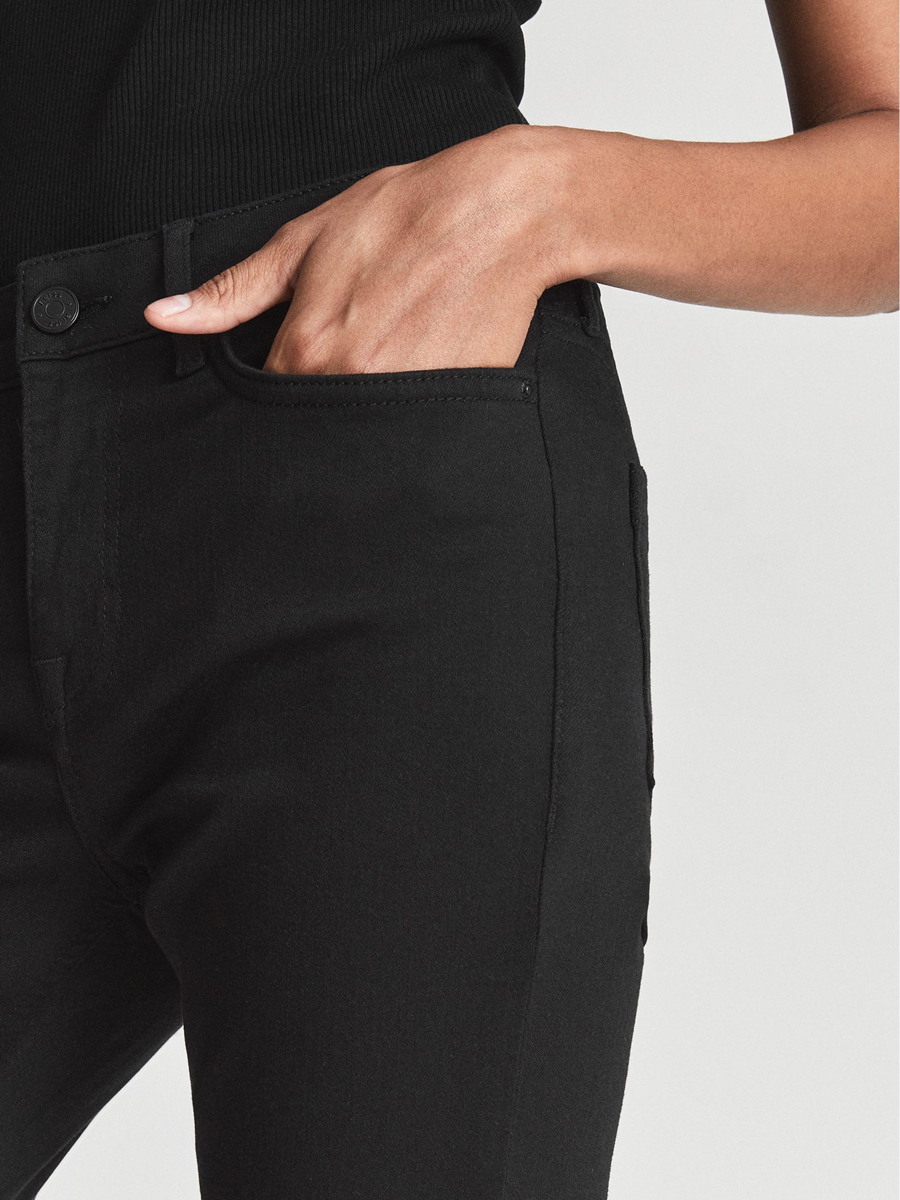 Mid Rise Skinny Jeans in Black - Image 6 of 6
