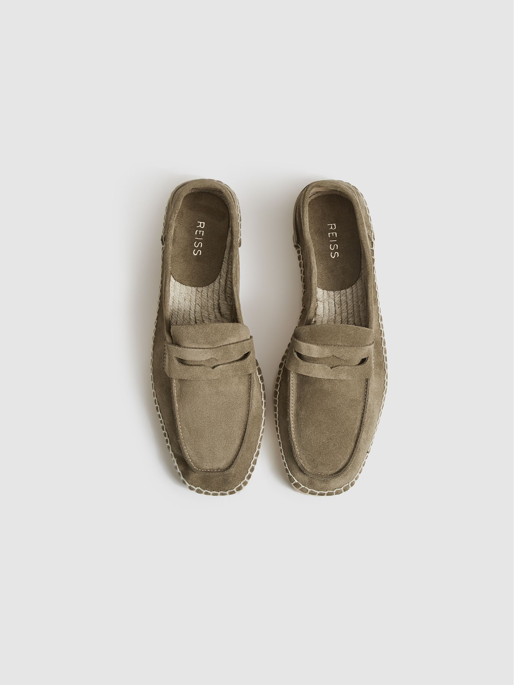Suede Espadrilles in Sage - Image 3 of 6