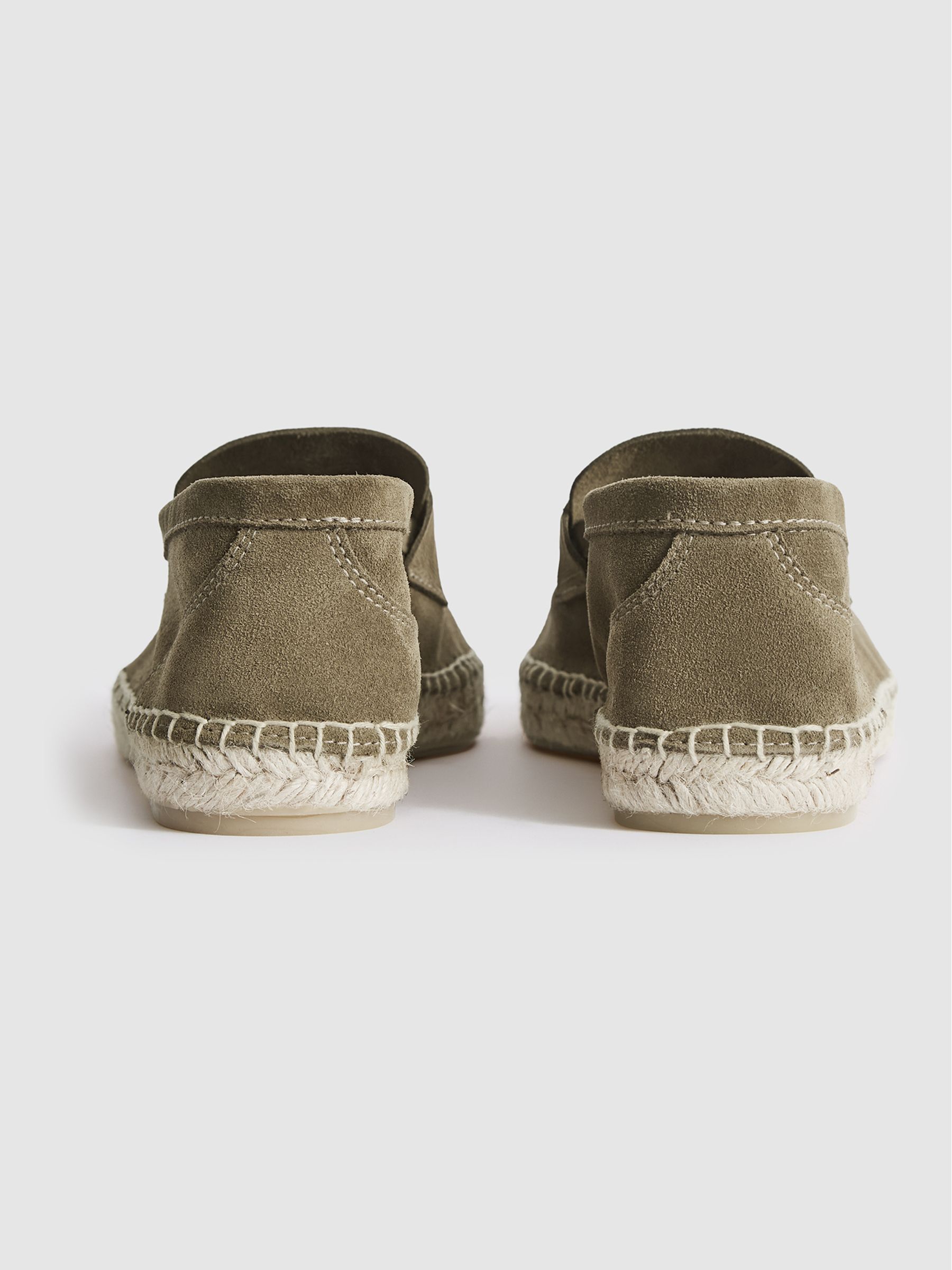 Suede Espadrilles in Sage - Image 5 of 6